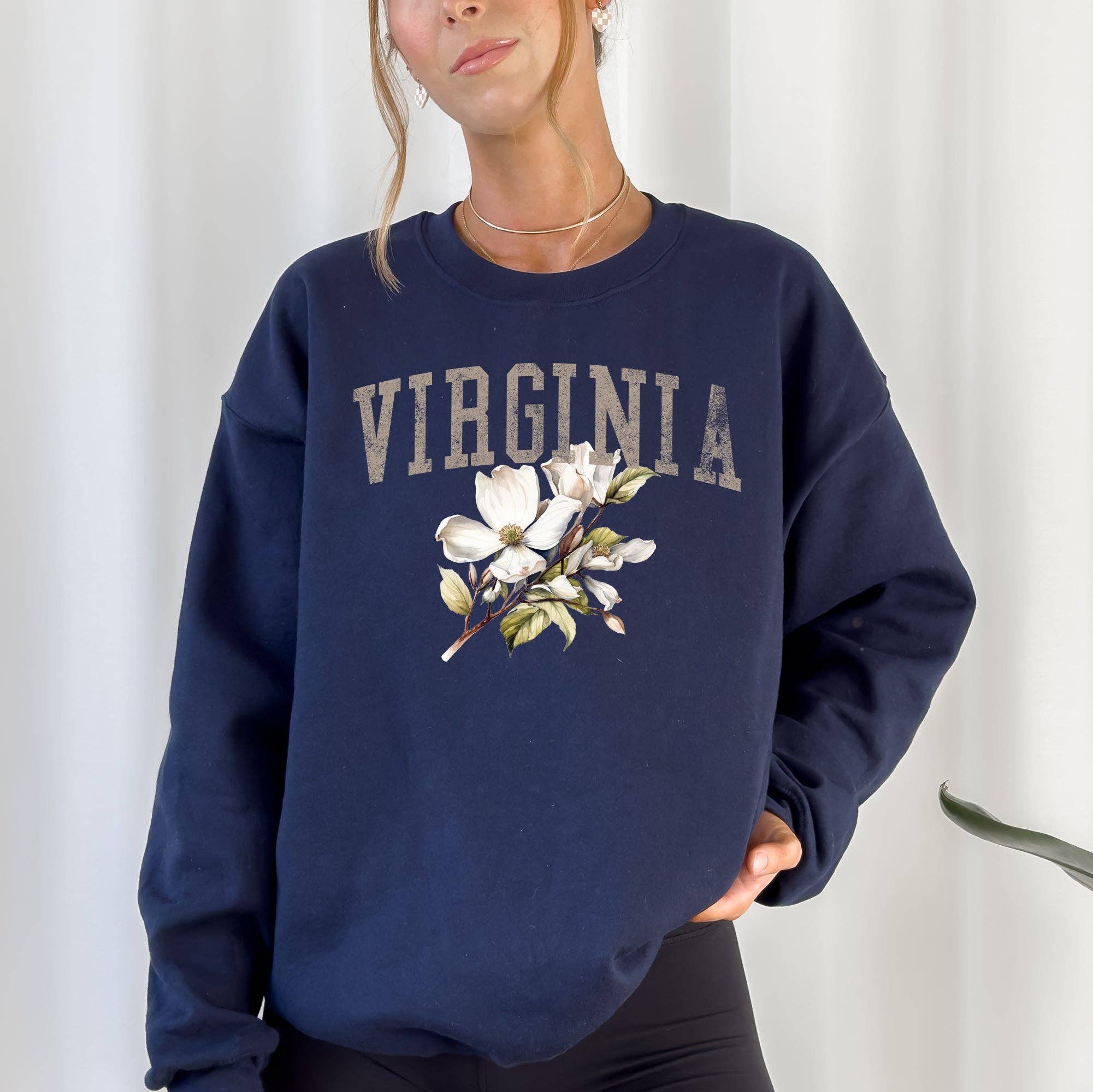 Virginia State Flower Sweatshirt T-Shirts, Hoodie | PodTeesHub.com