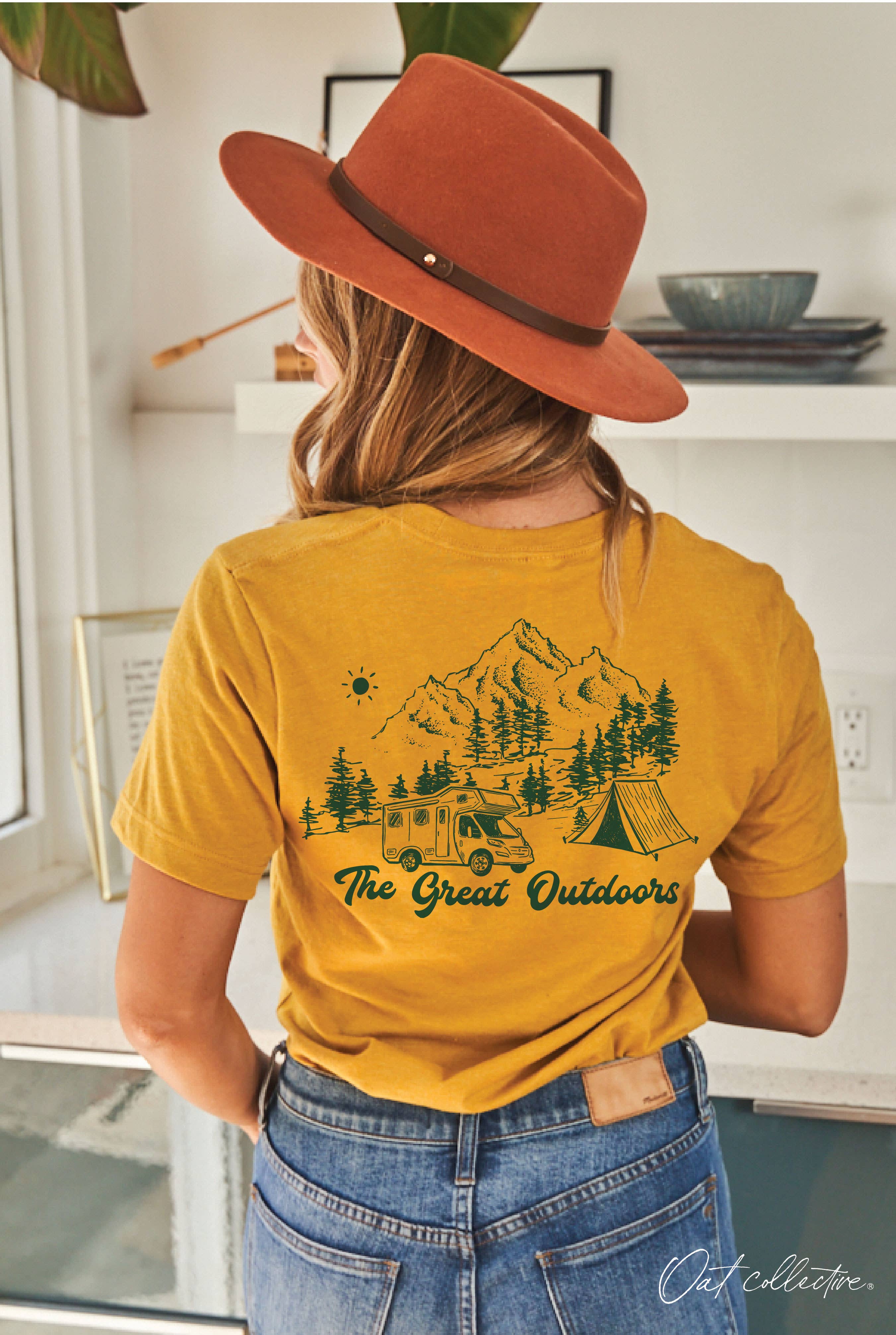 Happy Camper Graphic T-Shirt Hoodie, Sweatshirt | PodTeesHub.com