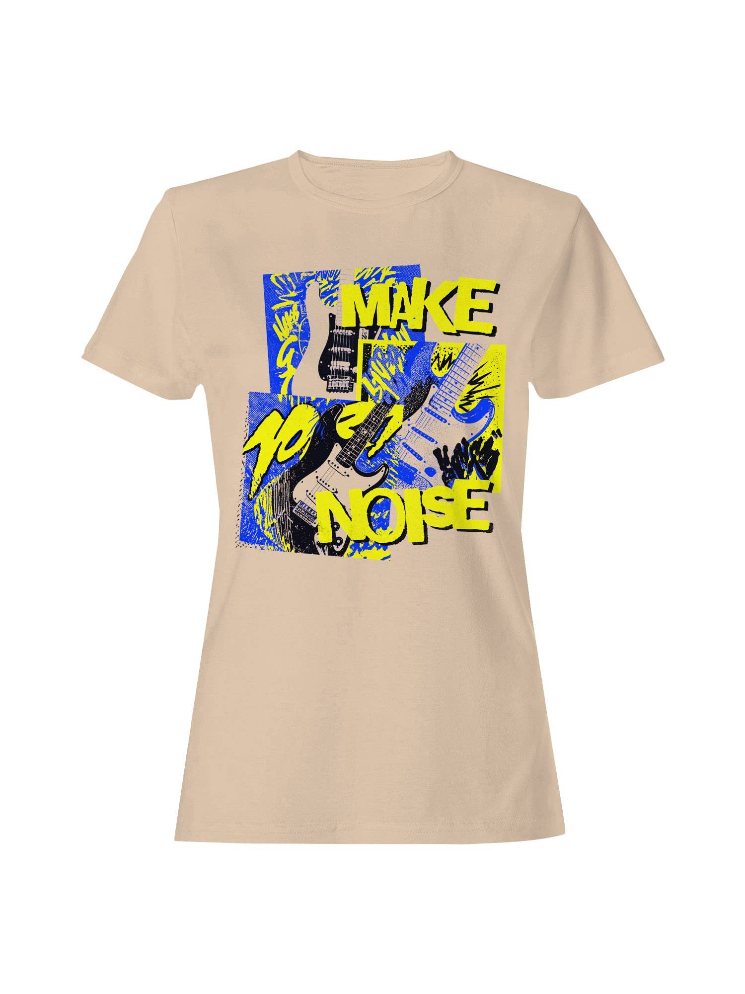 Make Noise Electric Guitar Art Women's T-Shirt Hoodie, Sweatshirt | PodTeesHub.com