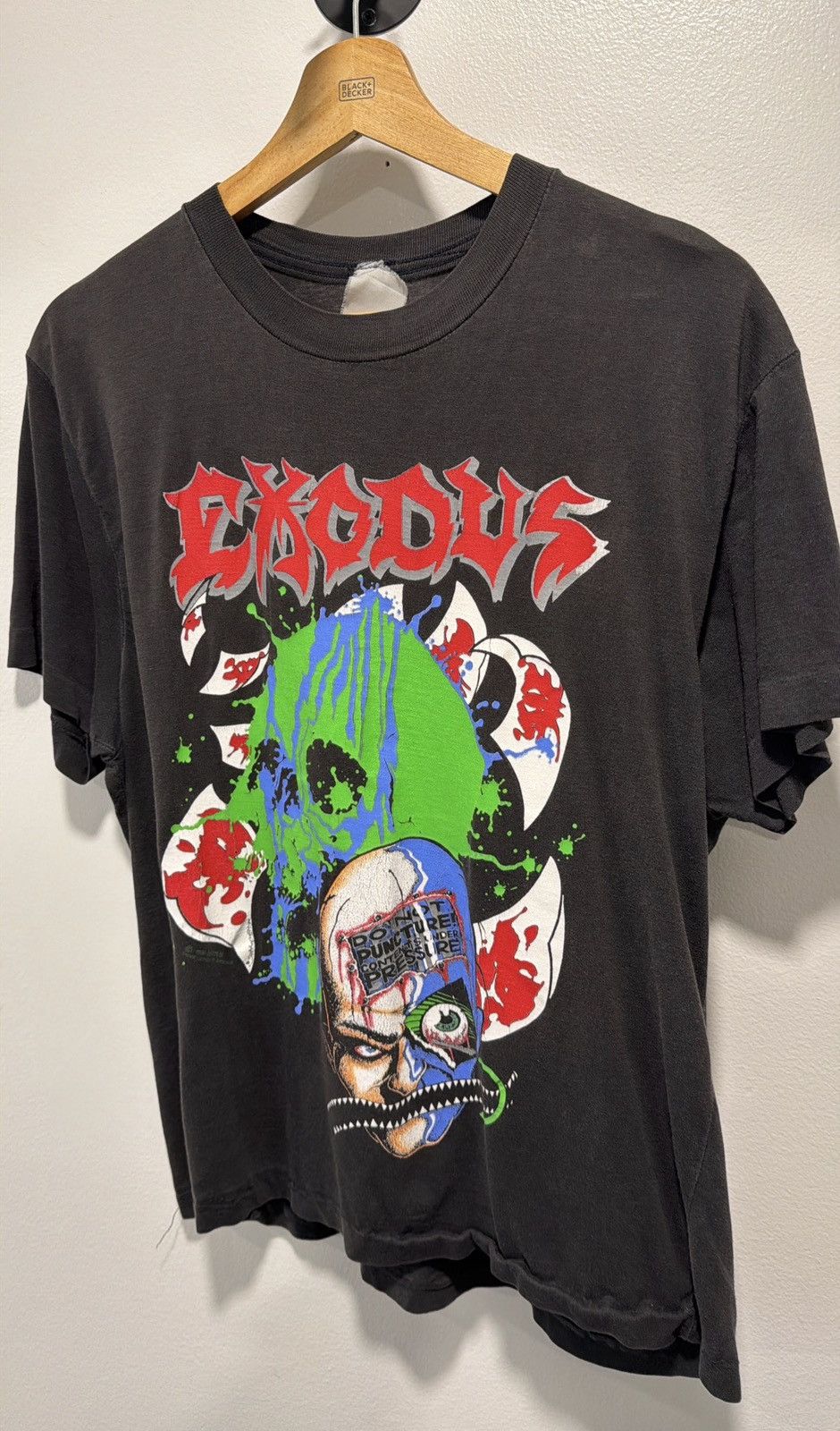 Band Tees Vintage 90s Exodus Tour Tshirt Hoodie, Sweatshirt | PodTeesHub.com