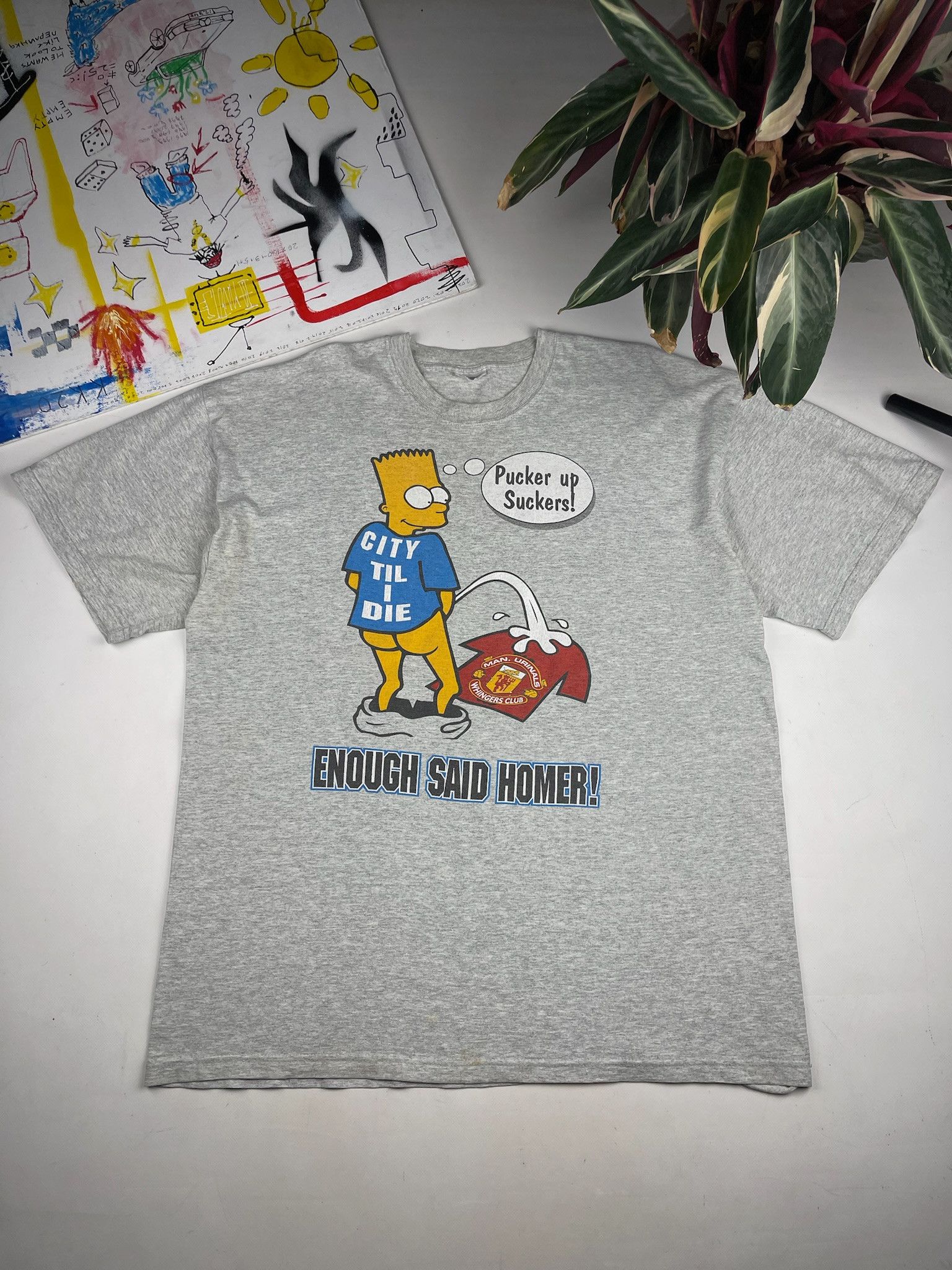 Vintage Manchester City United Tshirt Bart Simpsons Beckham Hoodie, Sweatshirt | PodTeesHub.com