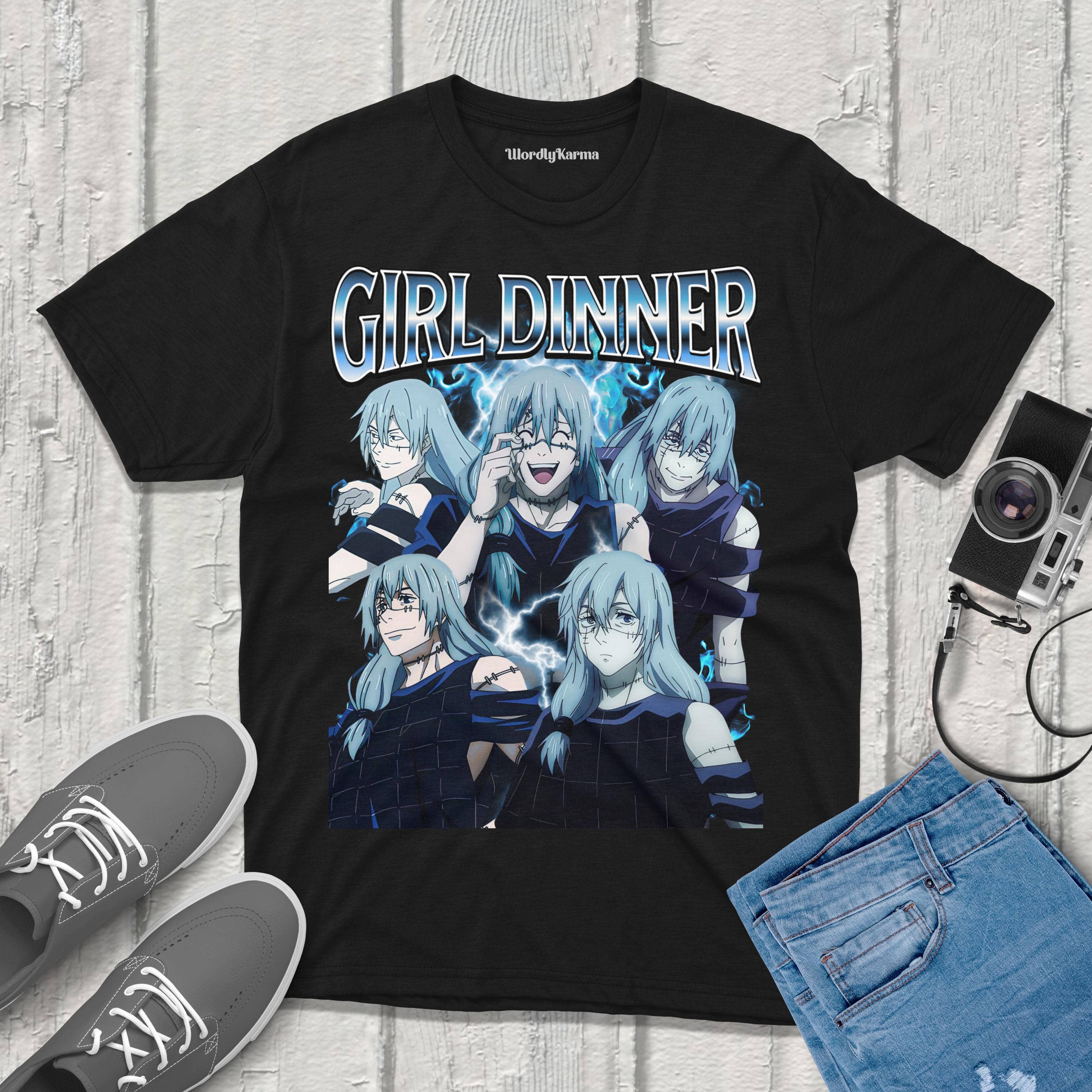 Mahito Girl Dinner Jujutsu Kaisen T-Shirt Vintage Streetwear Hoodie, Sweatshirt | PodTeesHub.com