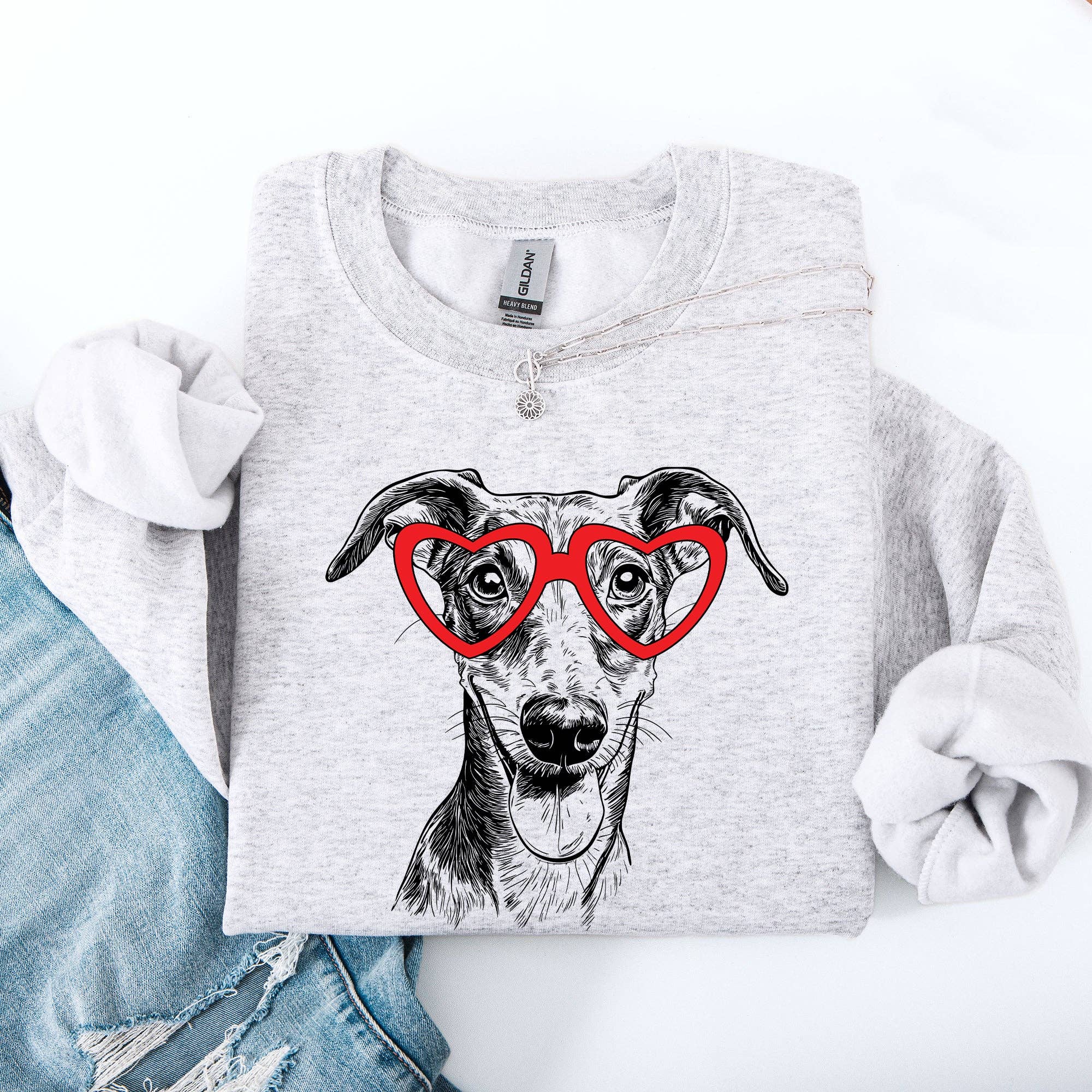 Whippet, Pet, Dog Breed, Valentine's Sweatshirt T-Shirts, Hoodie | PodTeesHub.com