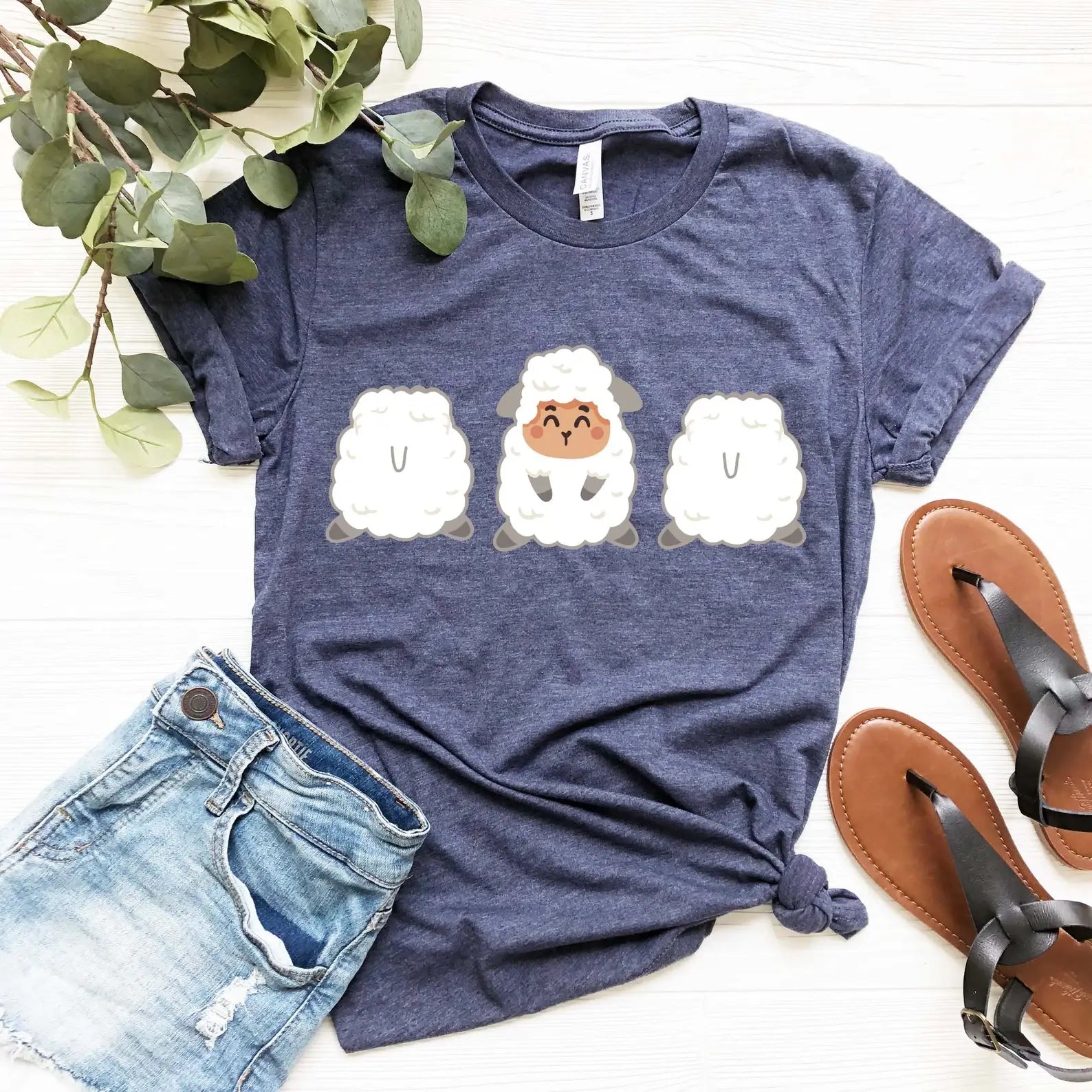 Cute Sheep T-Shirt Hoodie, Sweatshirt | PodTeesHub.com