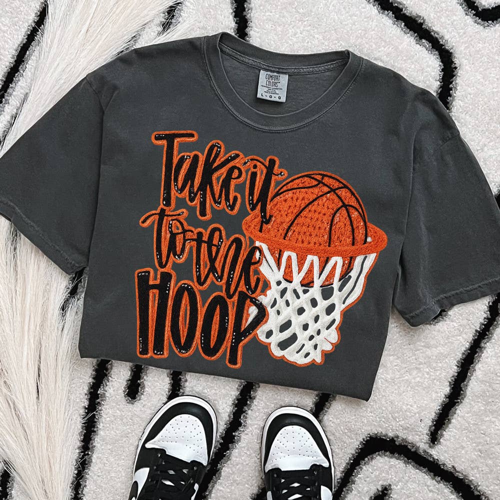 Faux Yarn Take It To the Hoop Tee Hoodie, Sweatshirt | PodTeesHub.com
