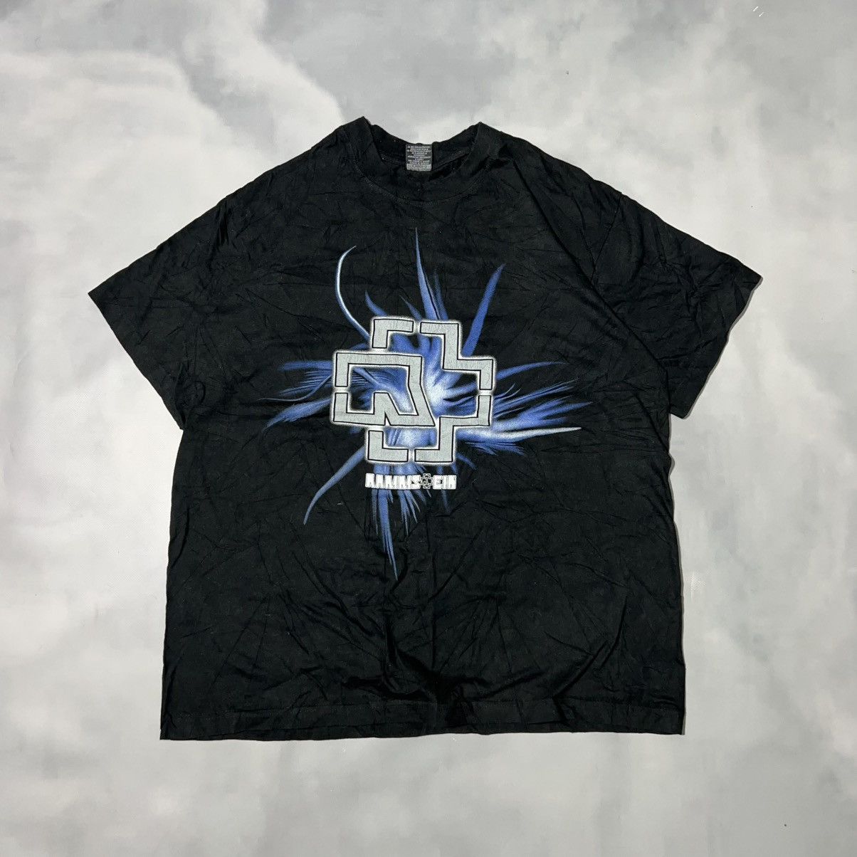 Band Tees Vintage Rammstein Logo Rock Band Tee Streetwear 90s Style Hoodie, Sweatshirt | PodTeesHub.com