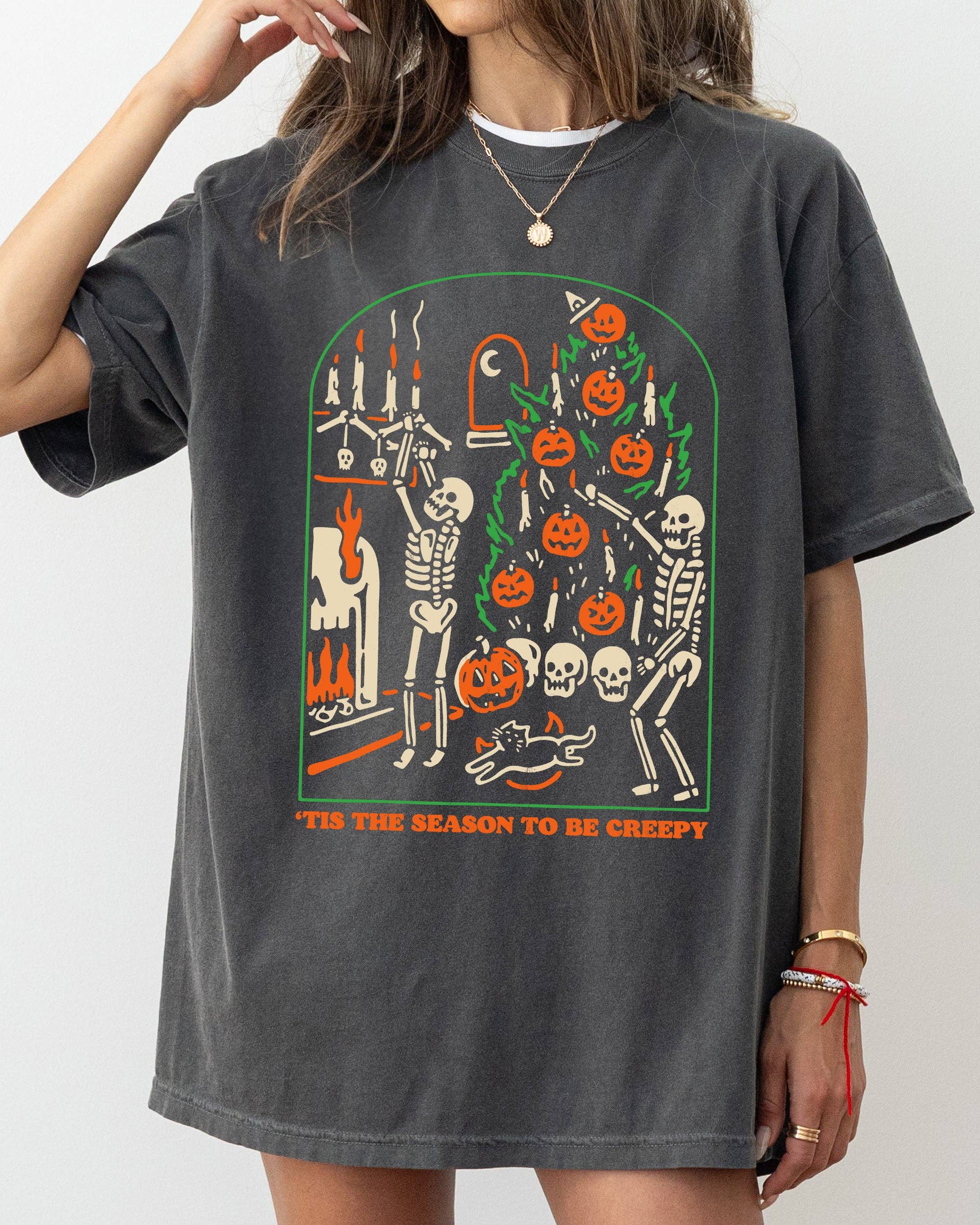 Tis the Season To Be Creepy, Spooky, Halloween T-Shirt Hoodie, Sweatshirt | PodTeesHub.com