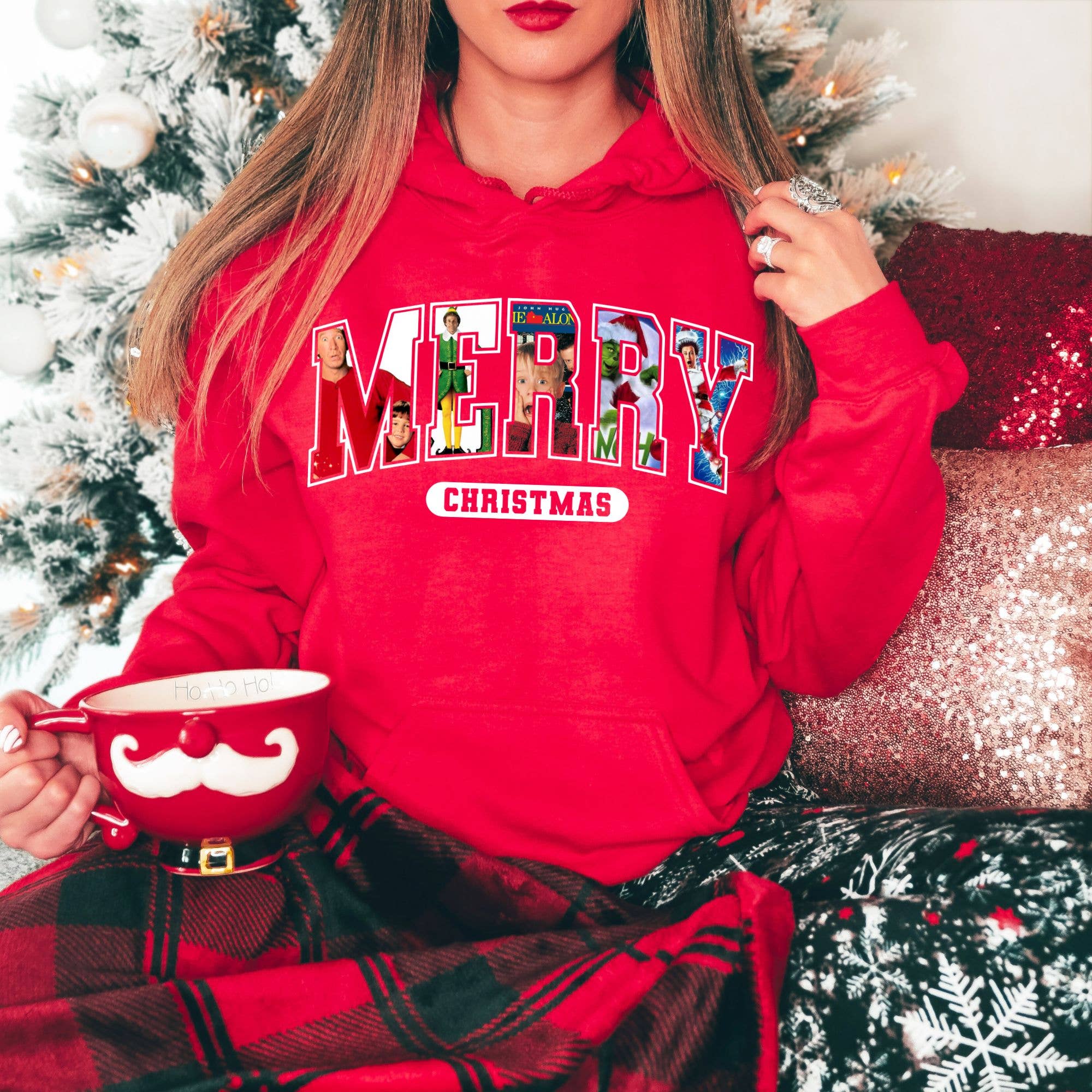 Merry Christmas Tshirt Christmas Movies 005 Hoodie, Sweatshirt | PodTeesHub.com