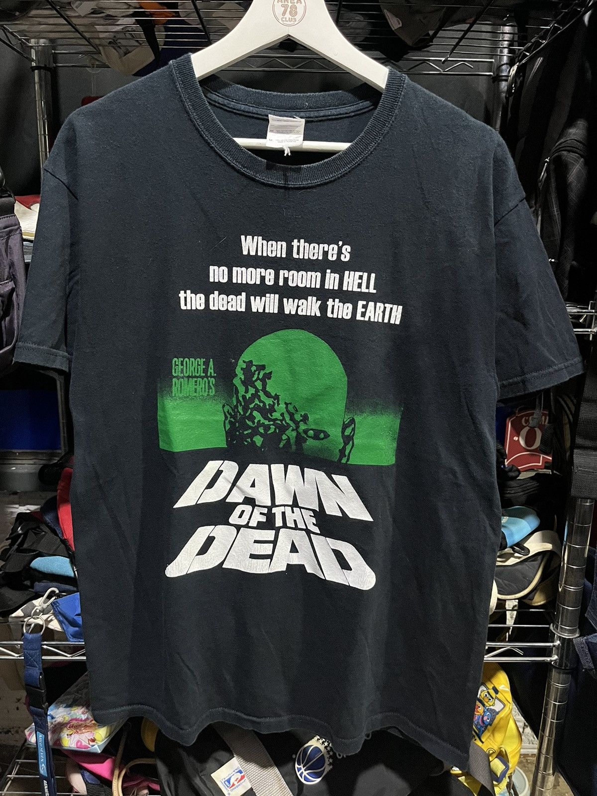 Vintage Dawn Of The Dead Zombie Movie Tee 00s Hoodie, Sweatshirt | PodTeesHub.com