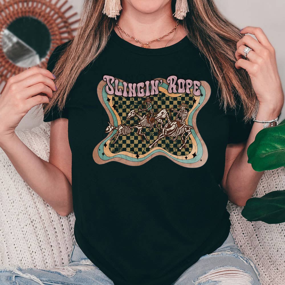 Slingin' Rope Tee Hoodie, Sweatshirt | PodTeesHub.com