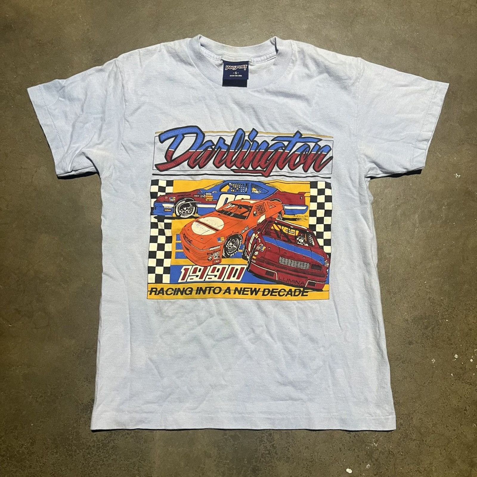Vintage 90s Darlington Blue Nascar Racing T Shirt Hoodie, Sweatshirt | PodTeesHub.com