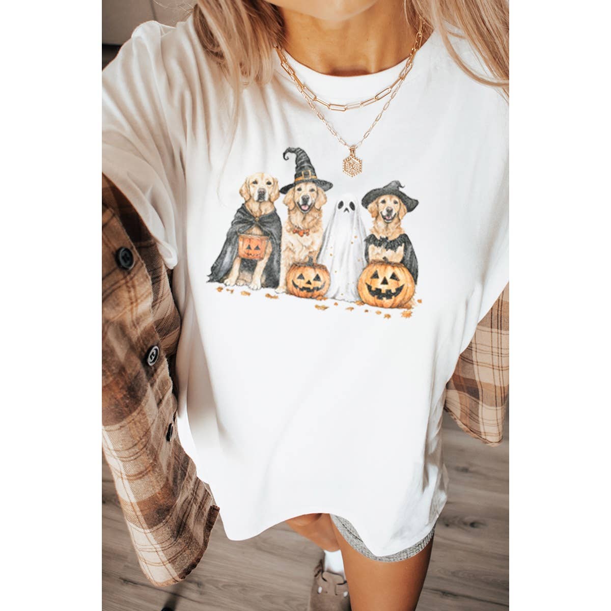 Spooky Pups  Vintage  Graphic Oversized Tee Hoodie, Sweatshirt | PodTeesHub.com