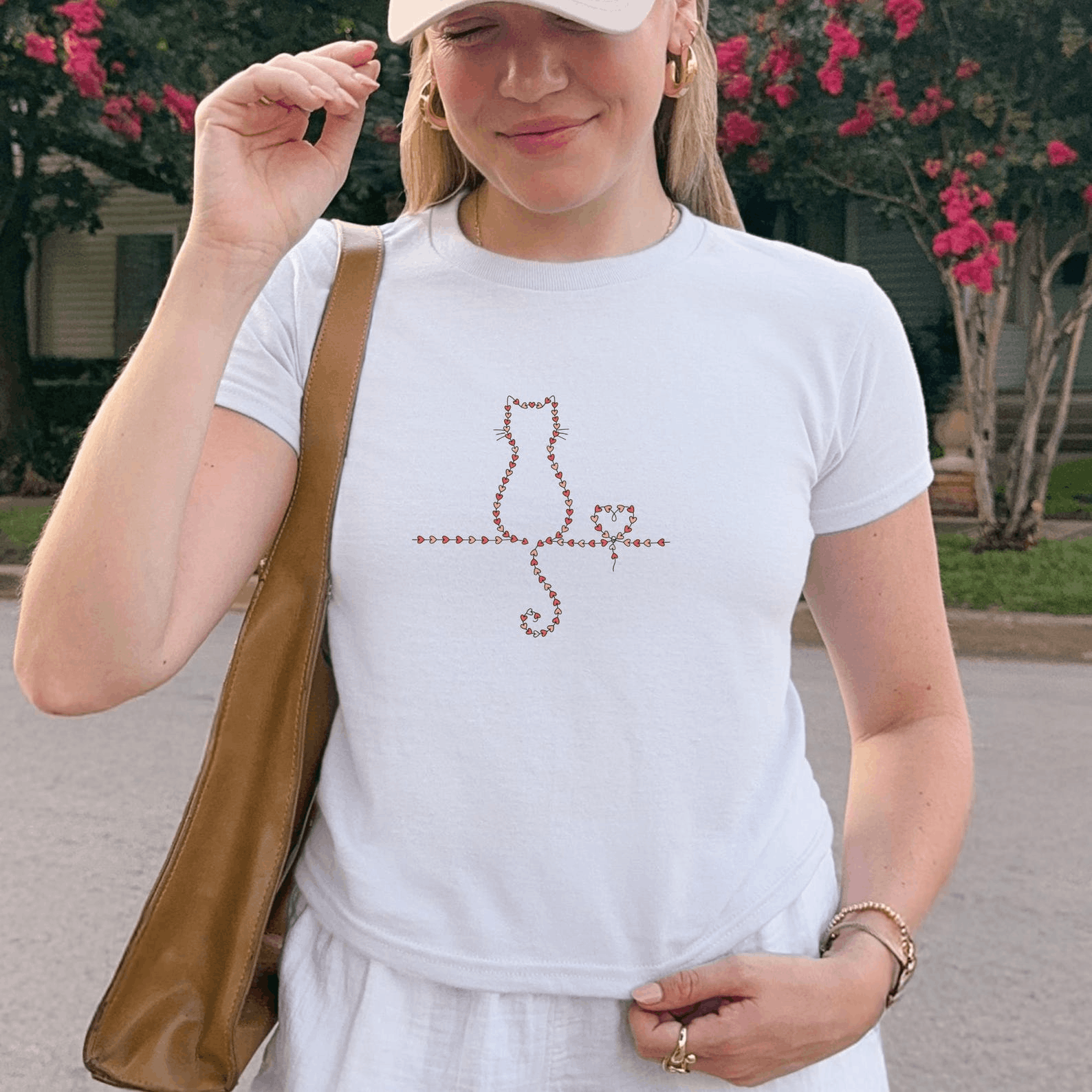 Other Cat Valentine Heart Baby Tee Retro Shirt For Cat Lovers Hoodie, Sweatshirt | PodTeesHub.com