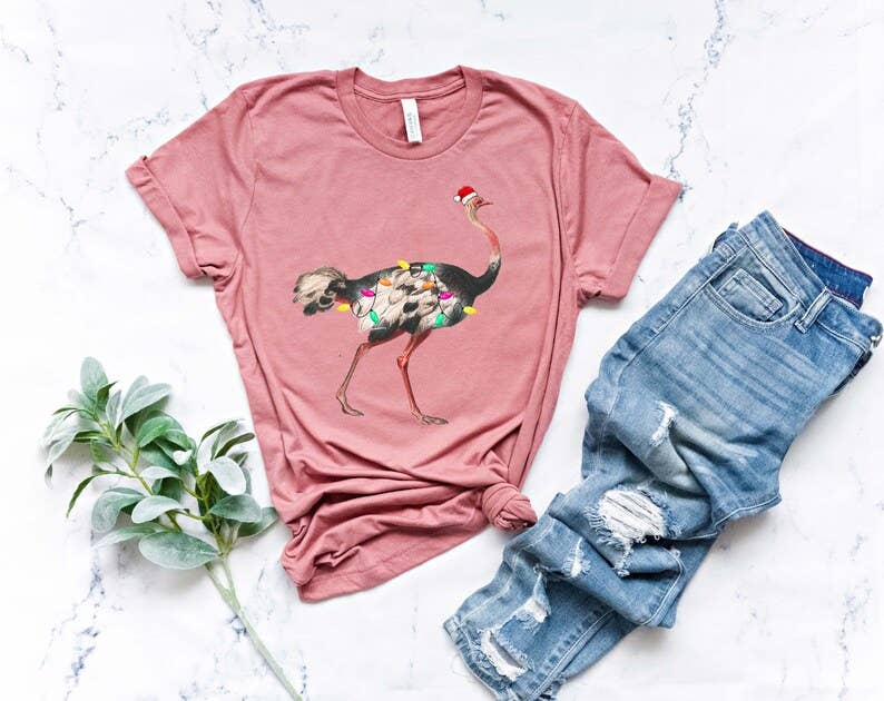 Ostrich Graphic T-Shirt Hoodie, Sweatshirt | PodTeesHub.com
