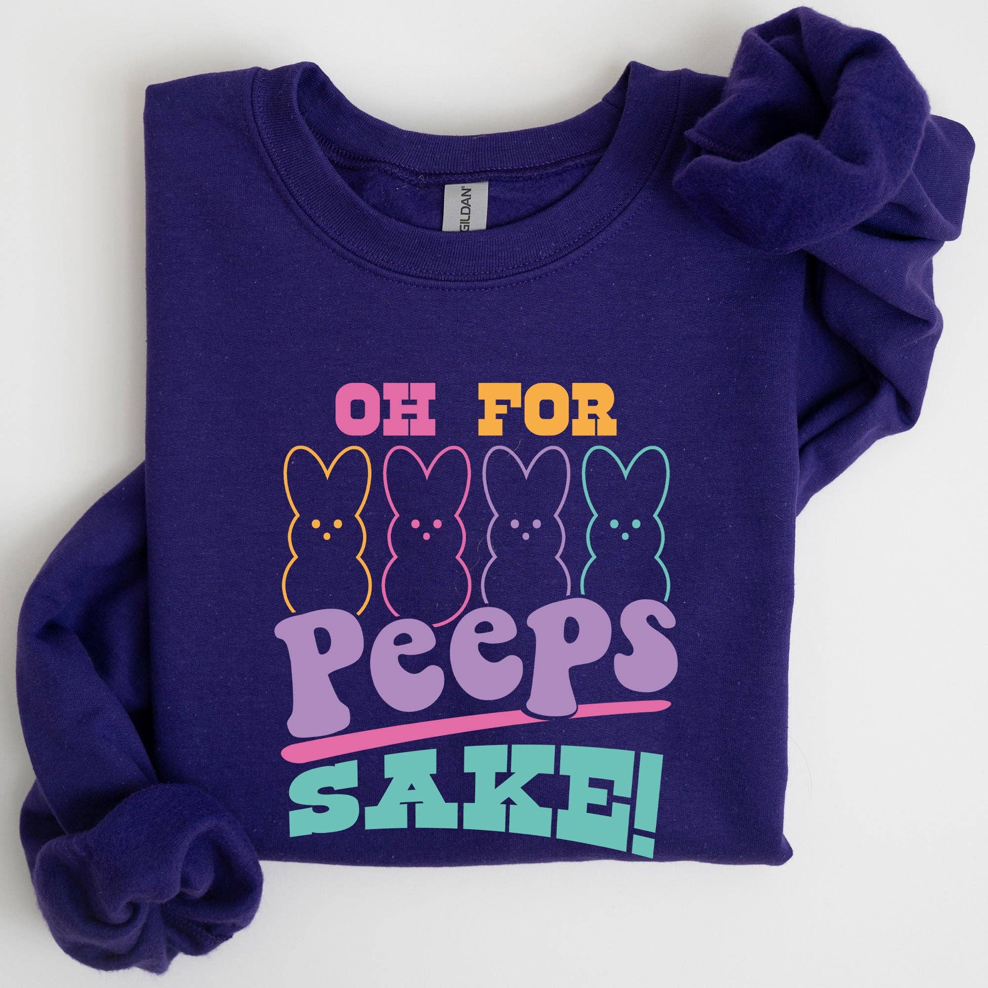 Peeps Sake, Easter, Retro, Pastel, Bunnies Sweatshirt T-Shirts, Hoodie | PodTeesHub.com
