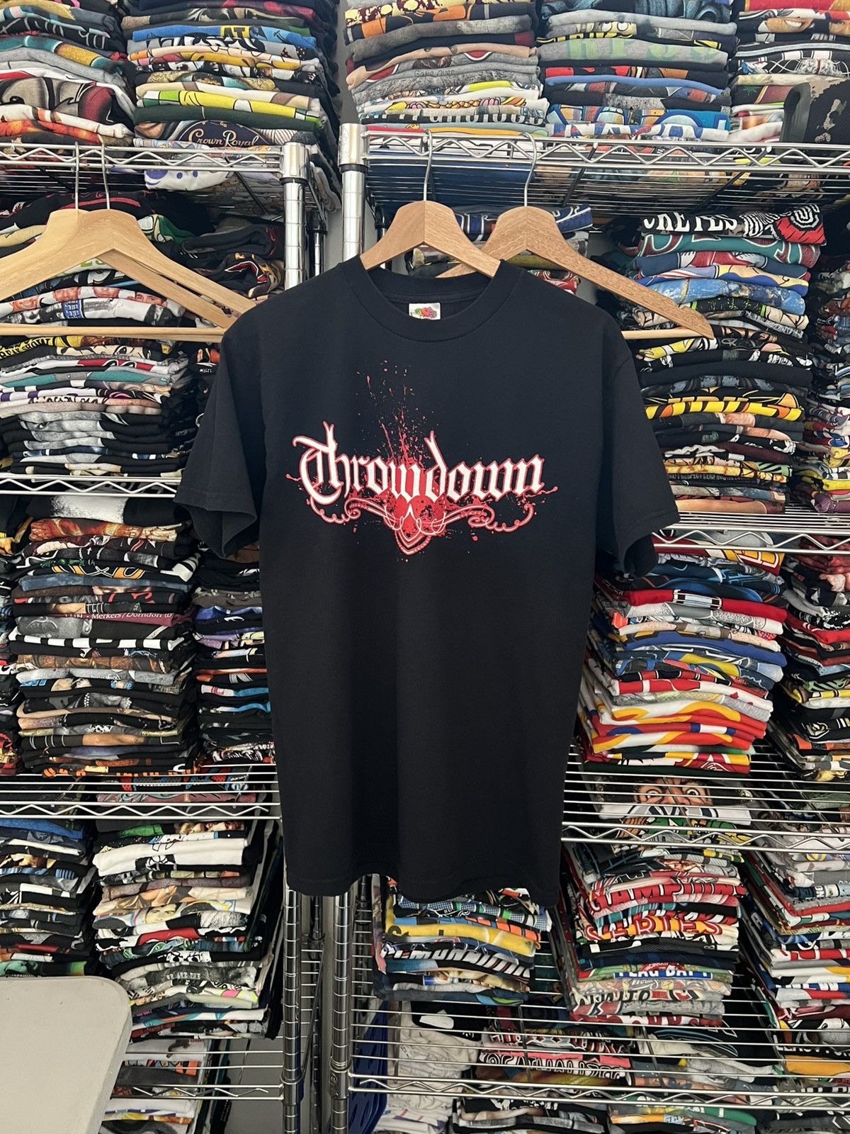 Band Tees 2001 Throwdown Can I Trust You Metal Knife Tee Hoodie, Sweatshirt | PodTeesHub.com