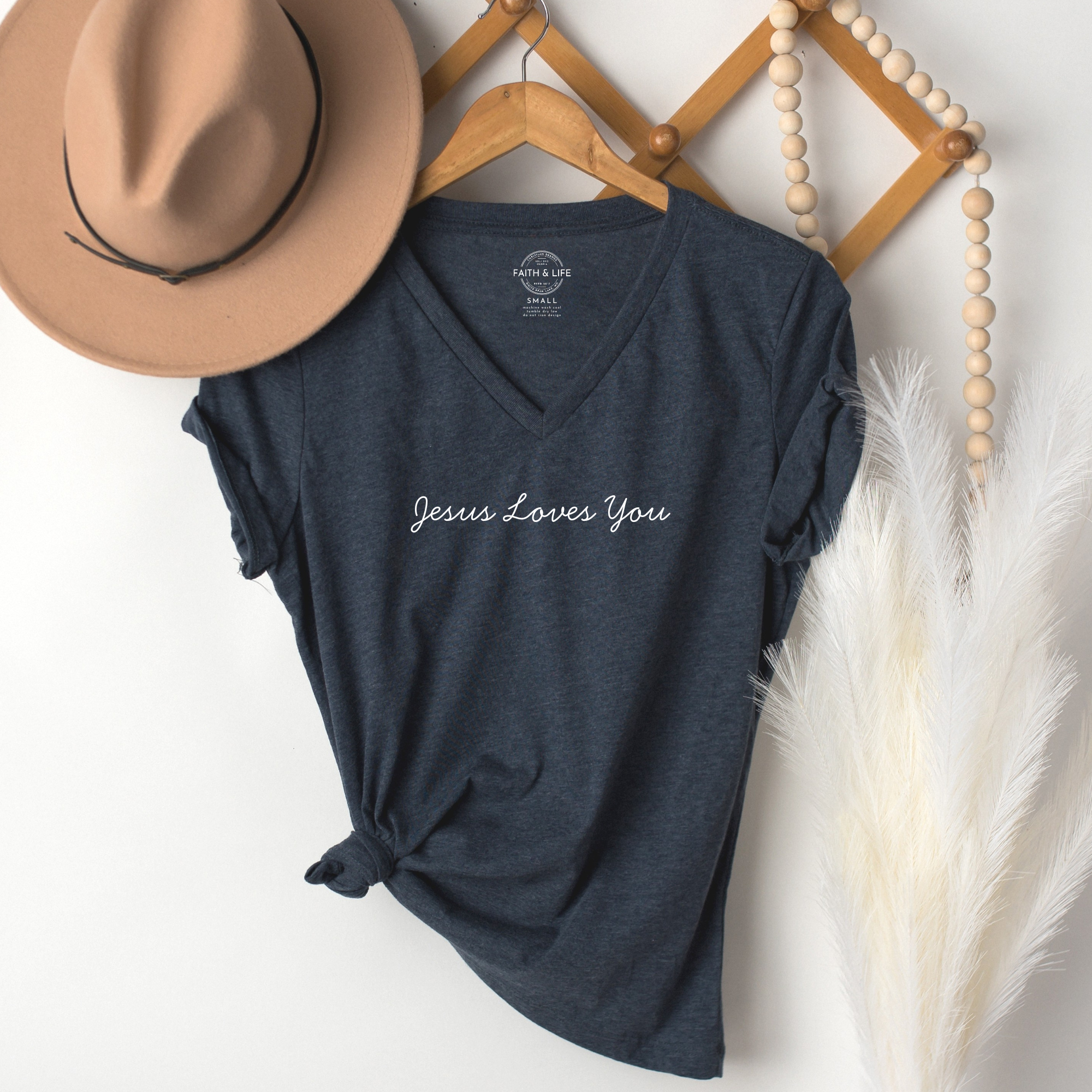 Jesus Loves You Women's Christian Graphic T-Shirt Hoodie, Sweatshirt | PodTeesHub.com