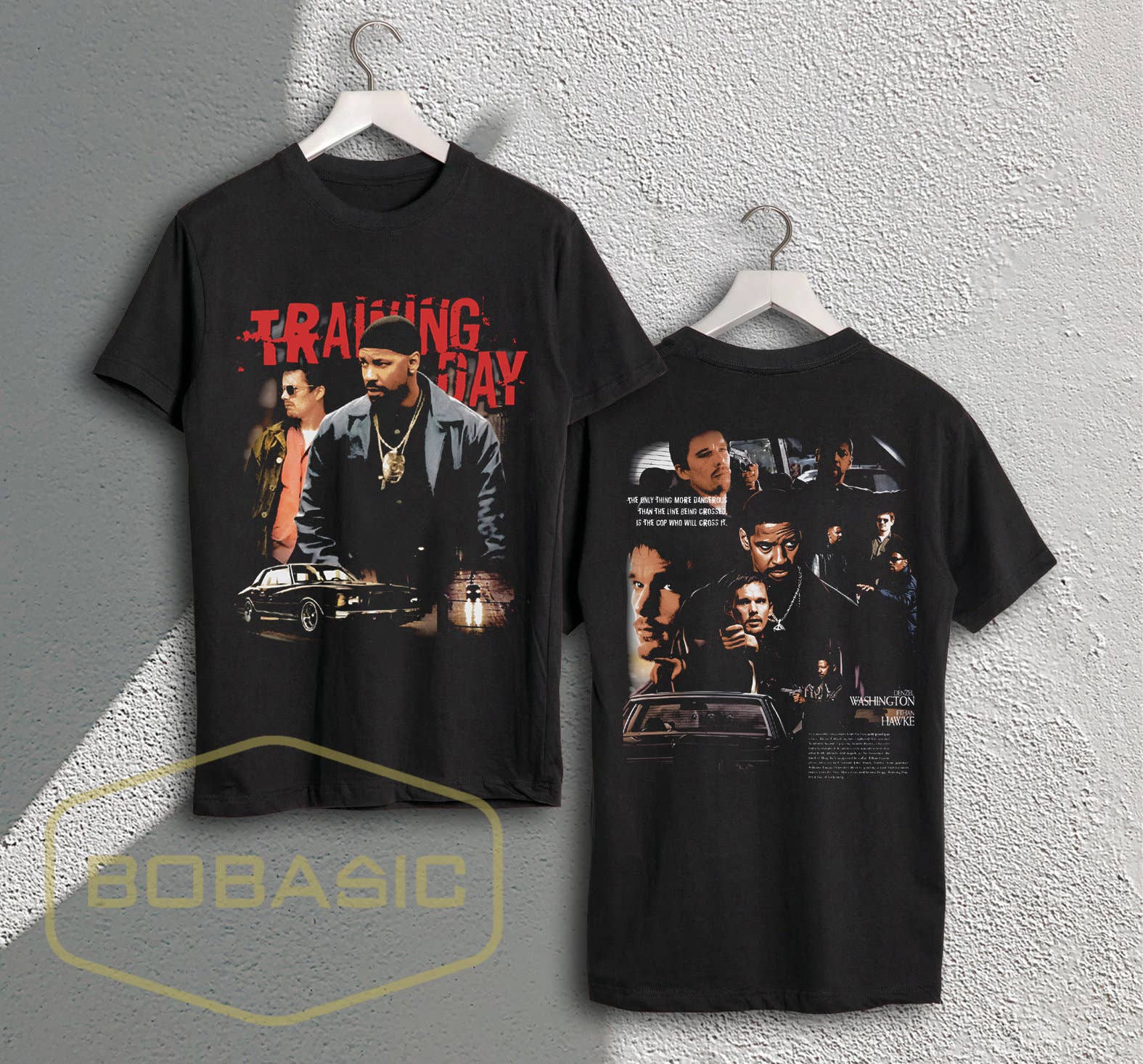 Training Day Denzel Washington Ethan Hawke Vintage T-Shirt Hoodie, Sweatshirt | PodTeesHub.com