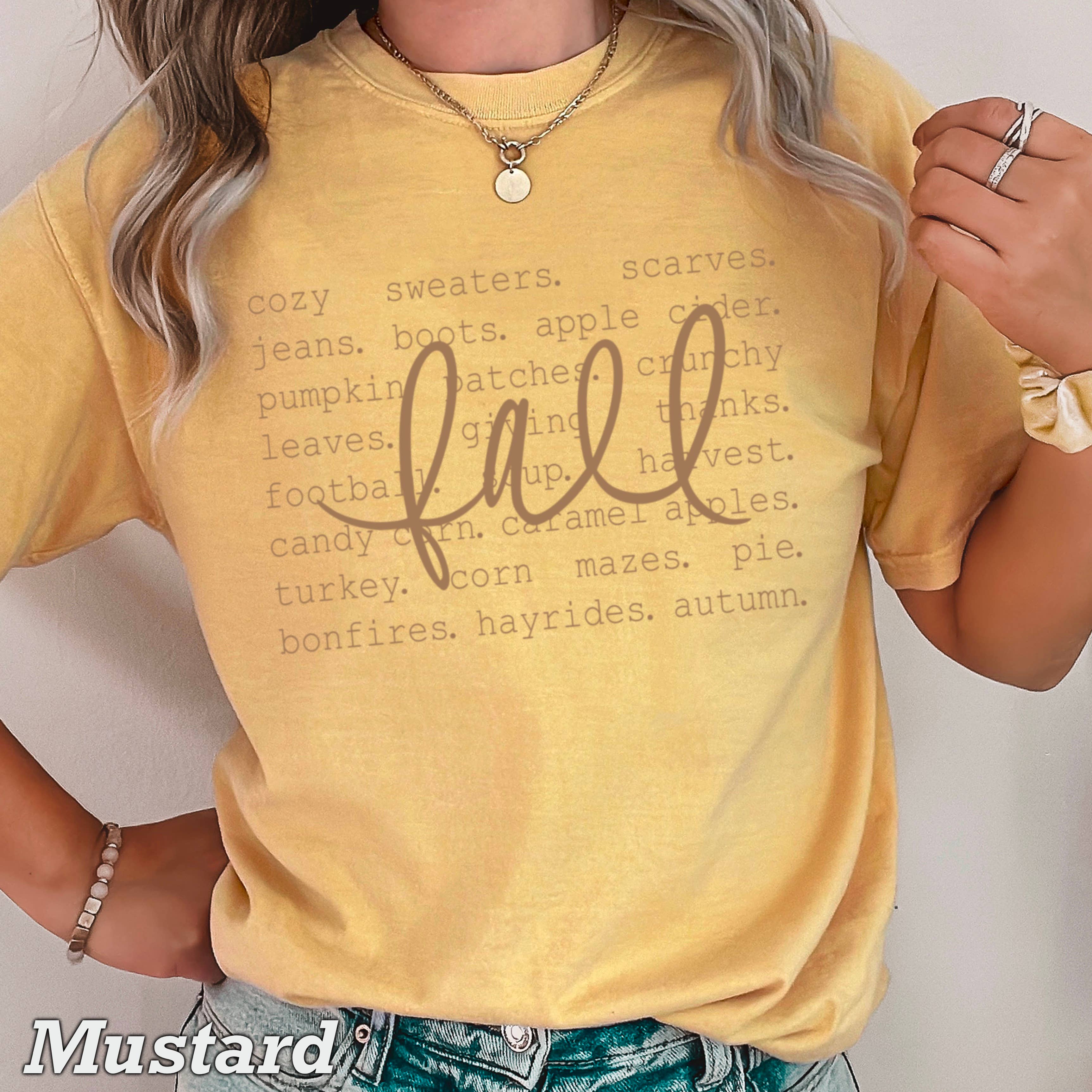 Fall Things  Graphic Shirt | Comfort Color Hoodie, Sweatshirt | PodTeesHub.com