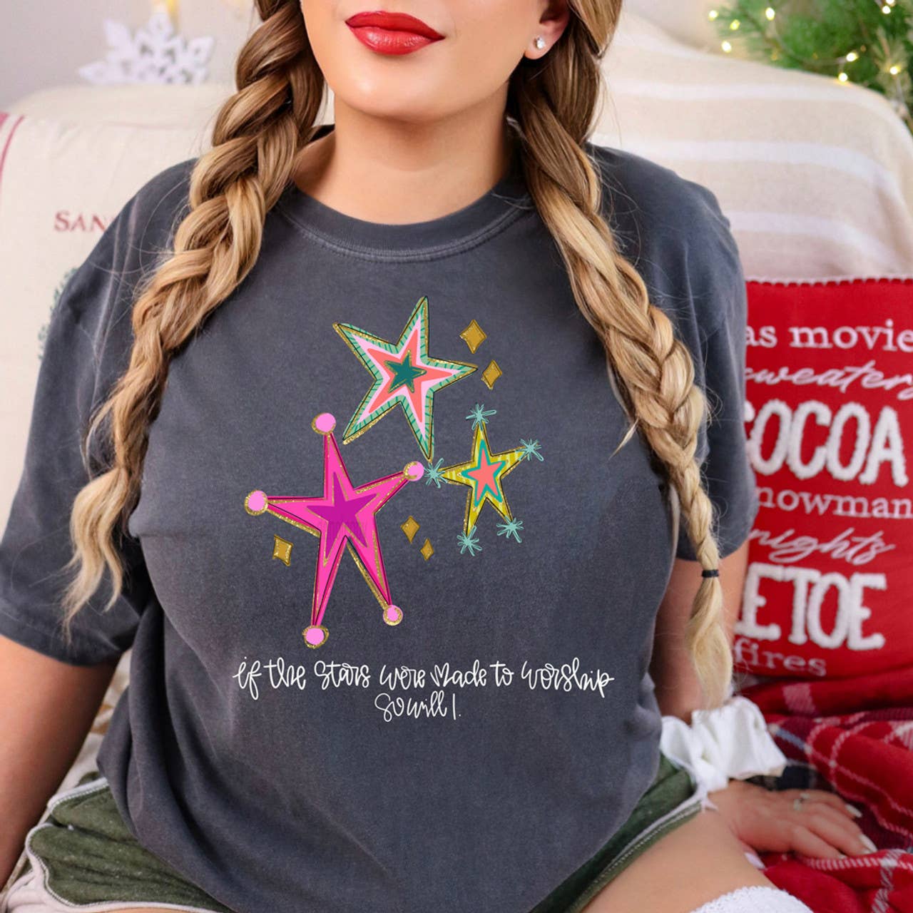 If the Stars Were Made To Worship Retro Stars Tee Hoodie, Sweatshirt | PodTeesHub.com