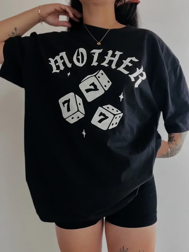 Mother Dice Mom Graphic Tee - Black Hoodie, Sweatshirt | PodTeesHub.com