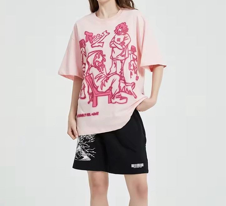 Japanese Brand Streetwear Funny Anime Cartoon Graphic Oversized T Shirt Y2k Hoodie, Sweatshirt | PodTeesHub.com