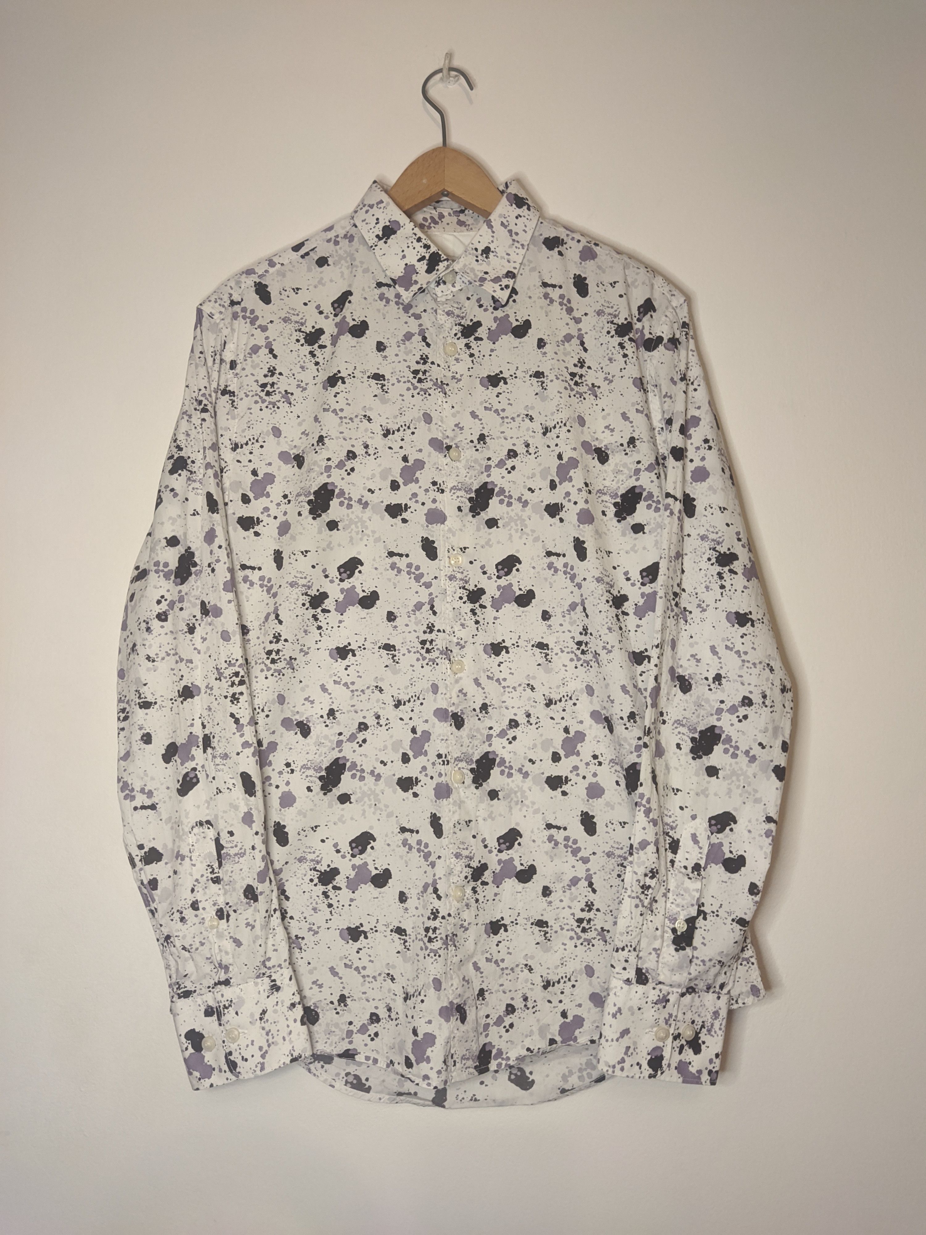 Of Sweden Tiger Of Sweden Farrell 4 Slim Fit Printed Shirt White Hoodie, Sweatshirt | PodTeesHub.com