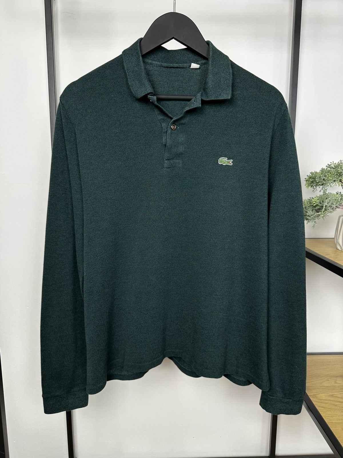 Lacoste Polo Long Sleeve Y2k T Shirt Men S L Dark Green Hoodie, Sweatshirt | PodTeesHub.com