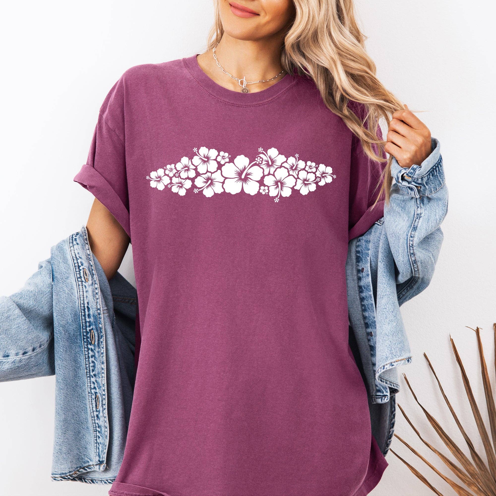 Retro Hibiscus Minimalist, Beach, Summer, Flowers T-Shirt Hoodie, Sweatshirt | PodTeesHub.com