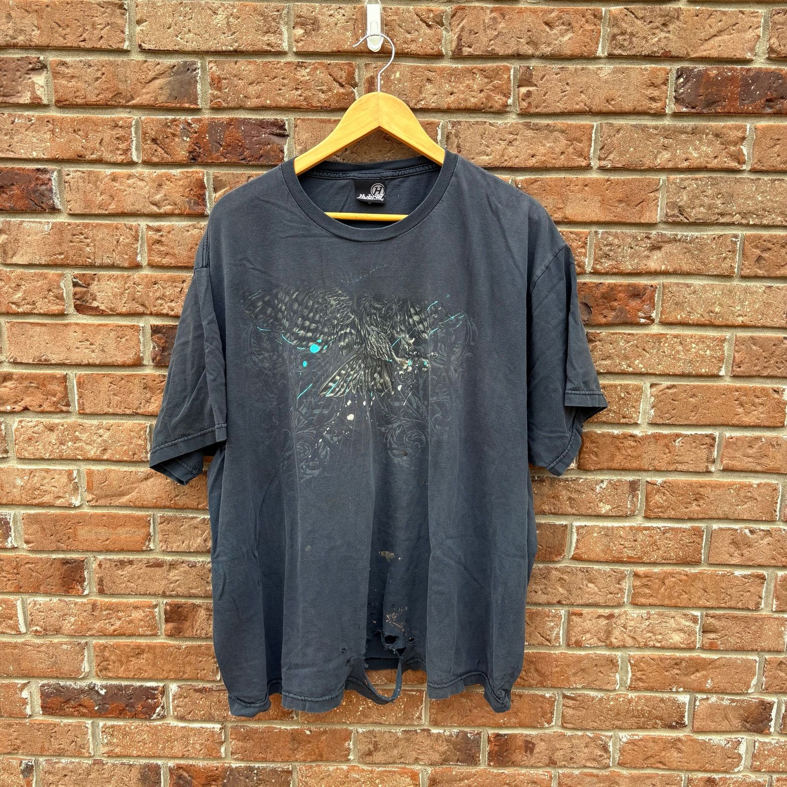 Vintage Thrashed Y2k Hybrid Faded T Shirt Xxl Hoodie, Sweatshirt | PodTeesHub.com