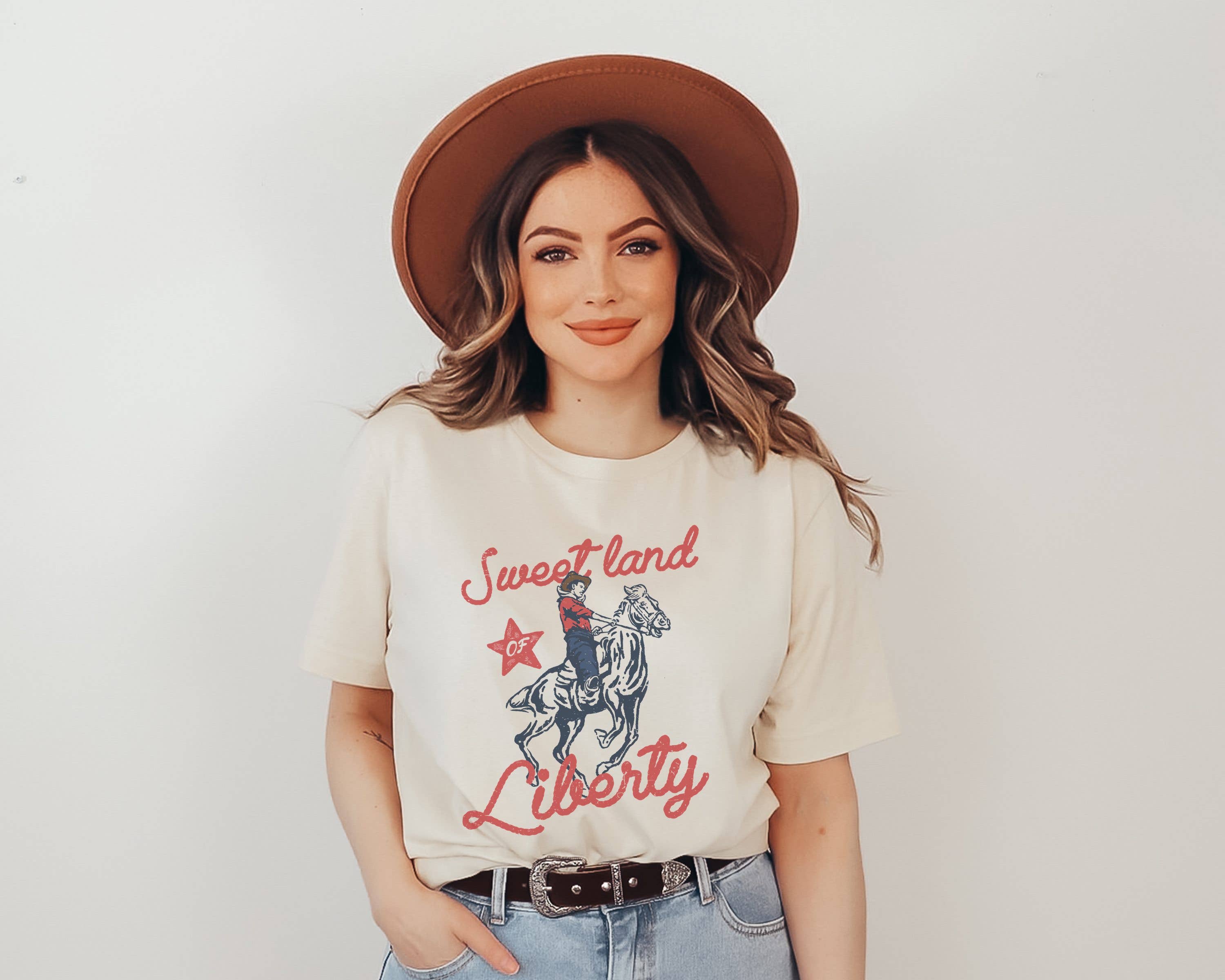 Sweet Land of Liberty Tee | Patriotic T Shirt | Usa Tee Hoodie, Sweatshirt | PodTeesHub.com