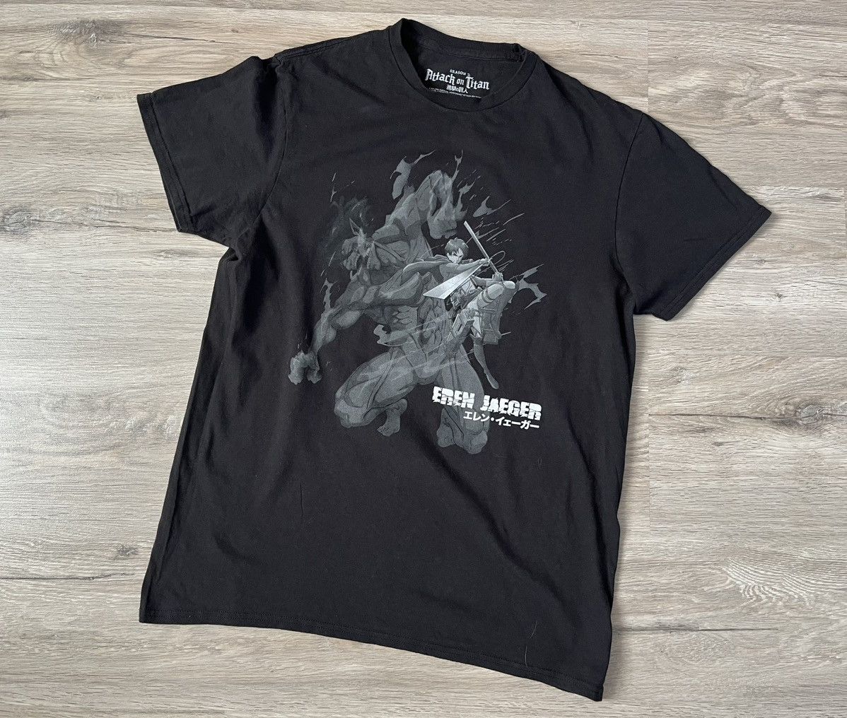 Vintage Y2k Attack On Titan Eren Yeager Season 2 Merch Tee Hoodie, Sweatshirt | PodTeesHub.com