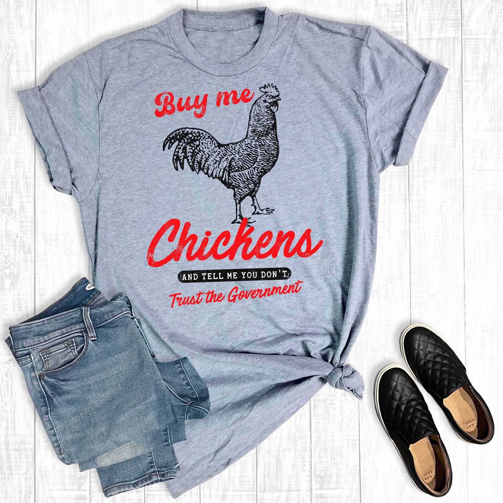 Western Funny Buy Me Chickens Graphic Tee Hoodie, Sweatshirt | PodTeesHub.com