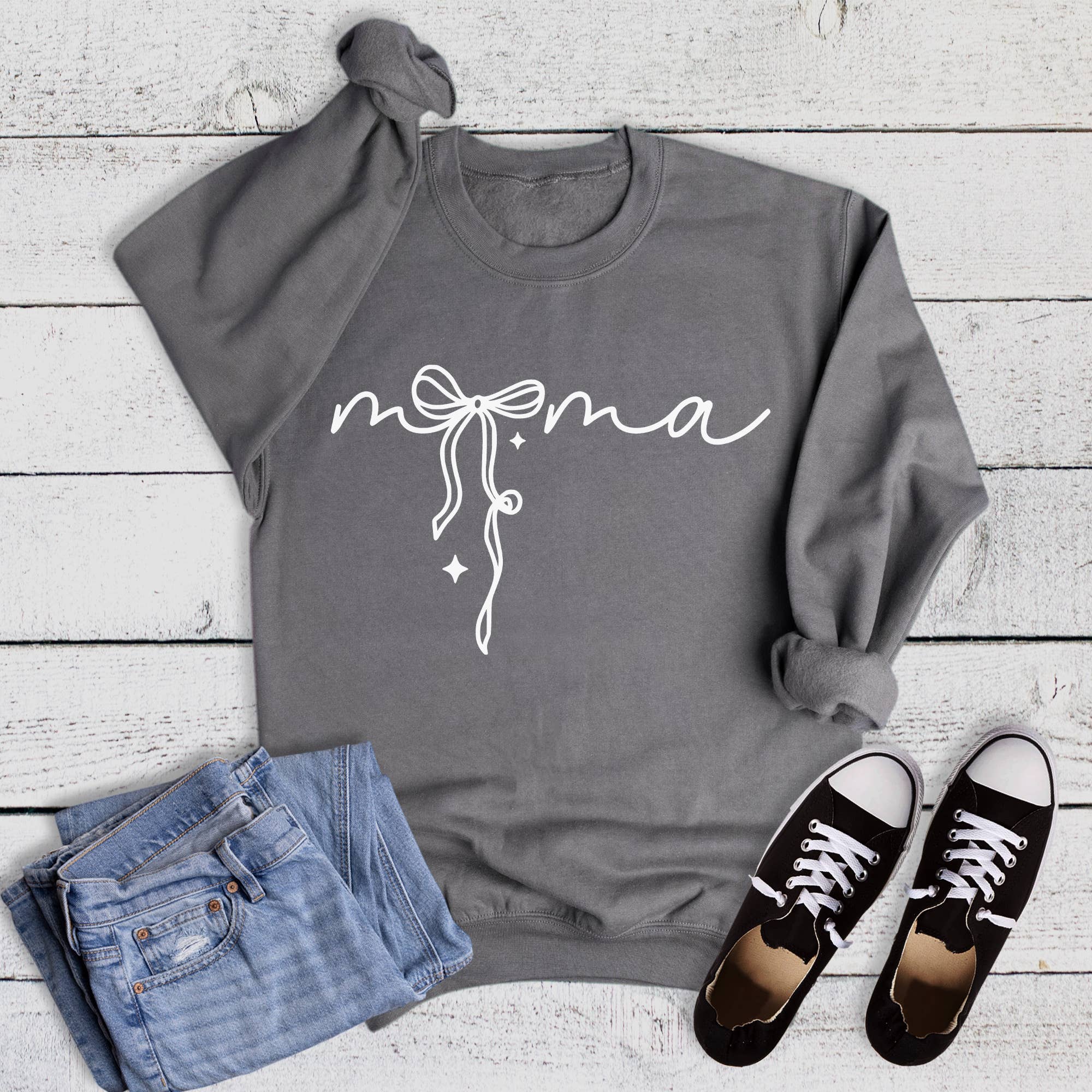 Preppy Mama Coquette Bow Sweatshirt T-Shirts, Hoodie | PodTeesHub.com