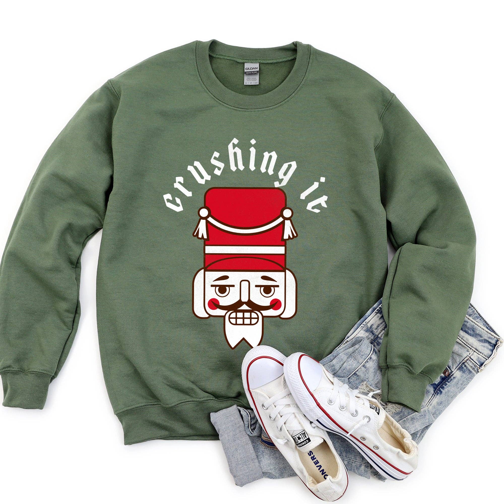 Crushing It Nutcracker Vintage Sweatshirt T-Shirts, Hoodie | PodTeesHub.com