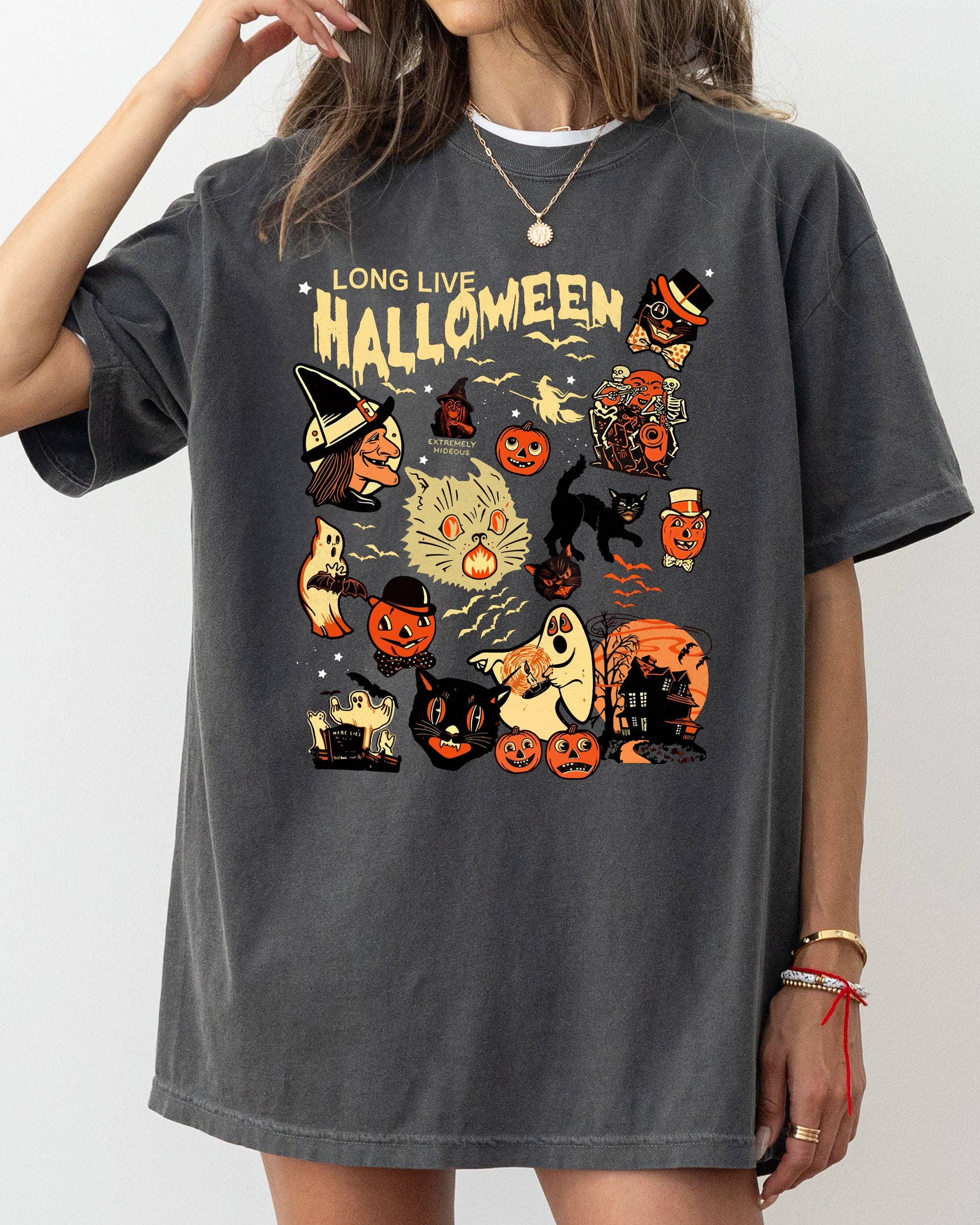 Long Live Halloween, Pumpkin, Spooky, Halloween T-Shirt Hoodie, Sweatshirt | PodTeesHub.com