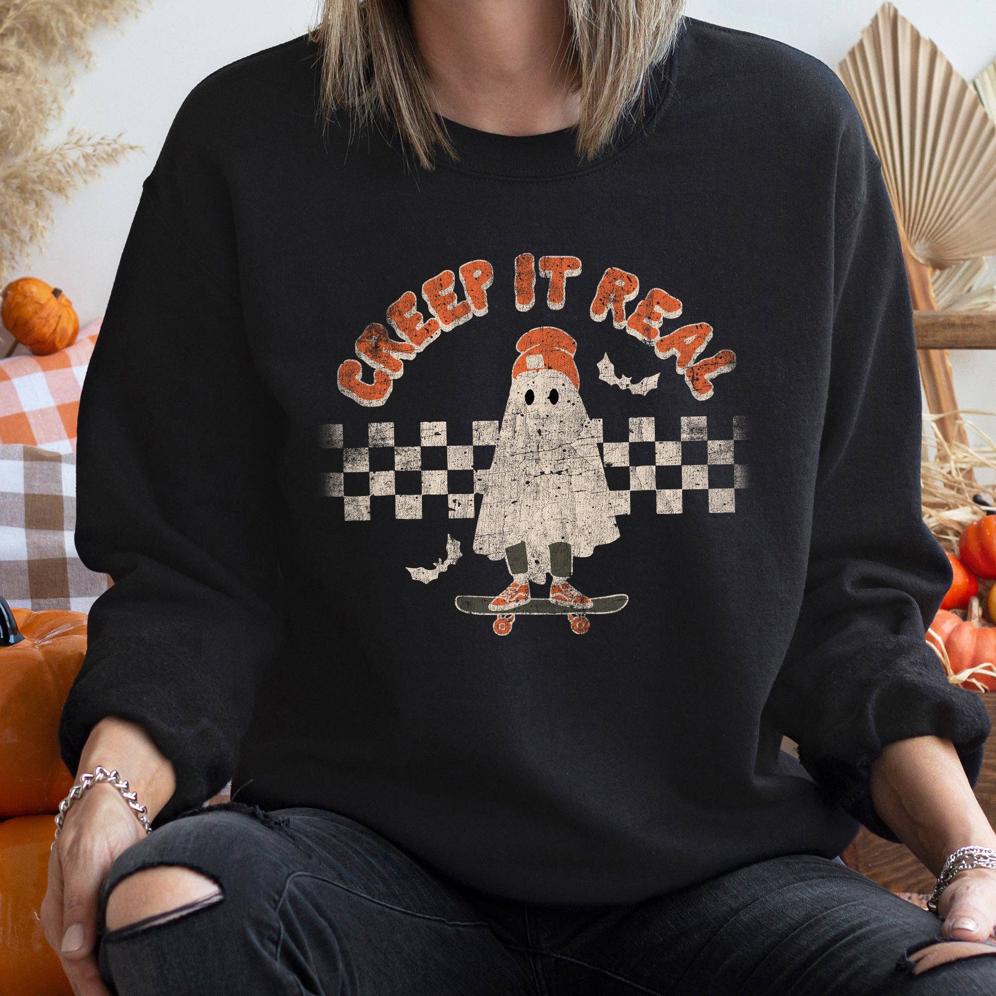 Creep It Real Halloween Sweatshirt T-Shirts, Hoodie | PodTeesHub.com