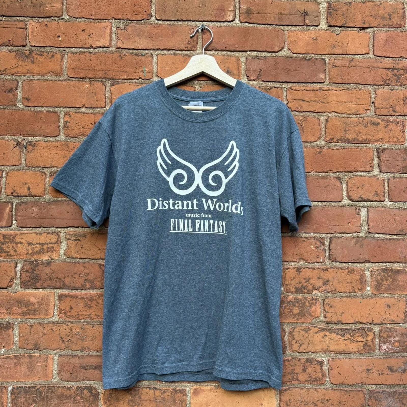 Gildan Vintage Distant World Music From Final Fantasy T Shirt 00s L Hoodie, Sweatshirt | PodTeesHub.com