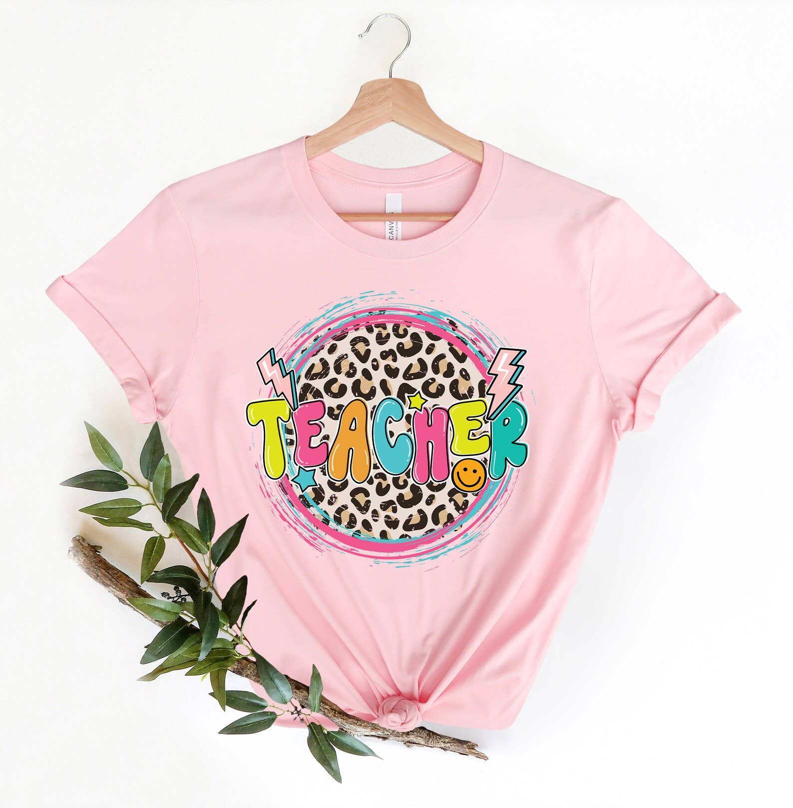 Teacher Leopard Graphic T-Shirt Hoodie, Sweatshirt | PodTeesHub.com