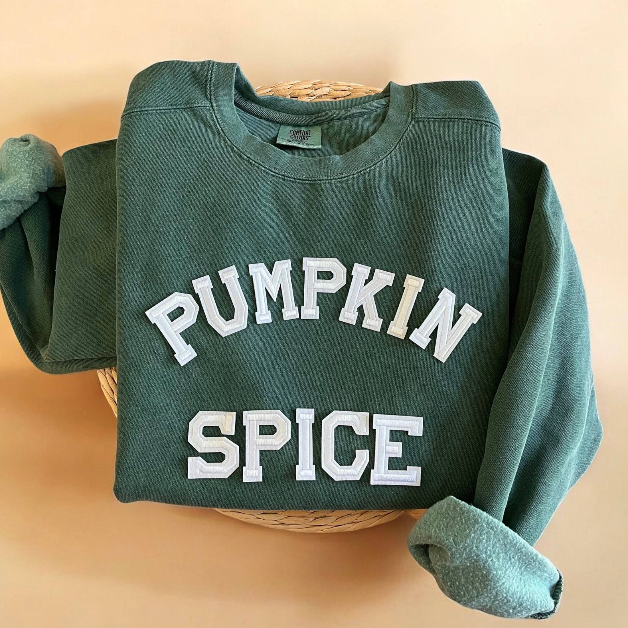 Comfort Colors® Pumpkin Spice Sweatshirt, Fall Sweatshirts T-Shirts, Hoodie | PodTeesHub.com
