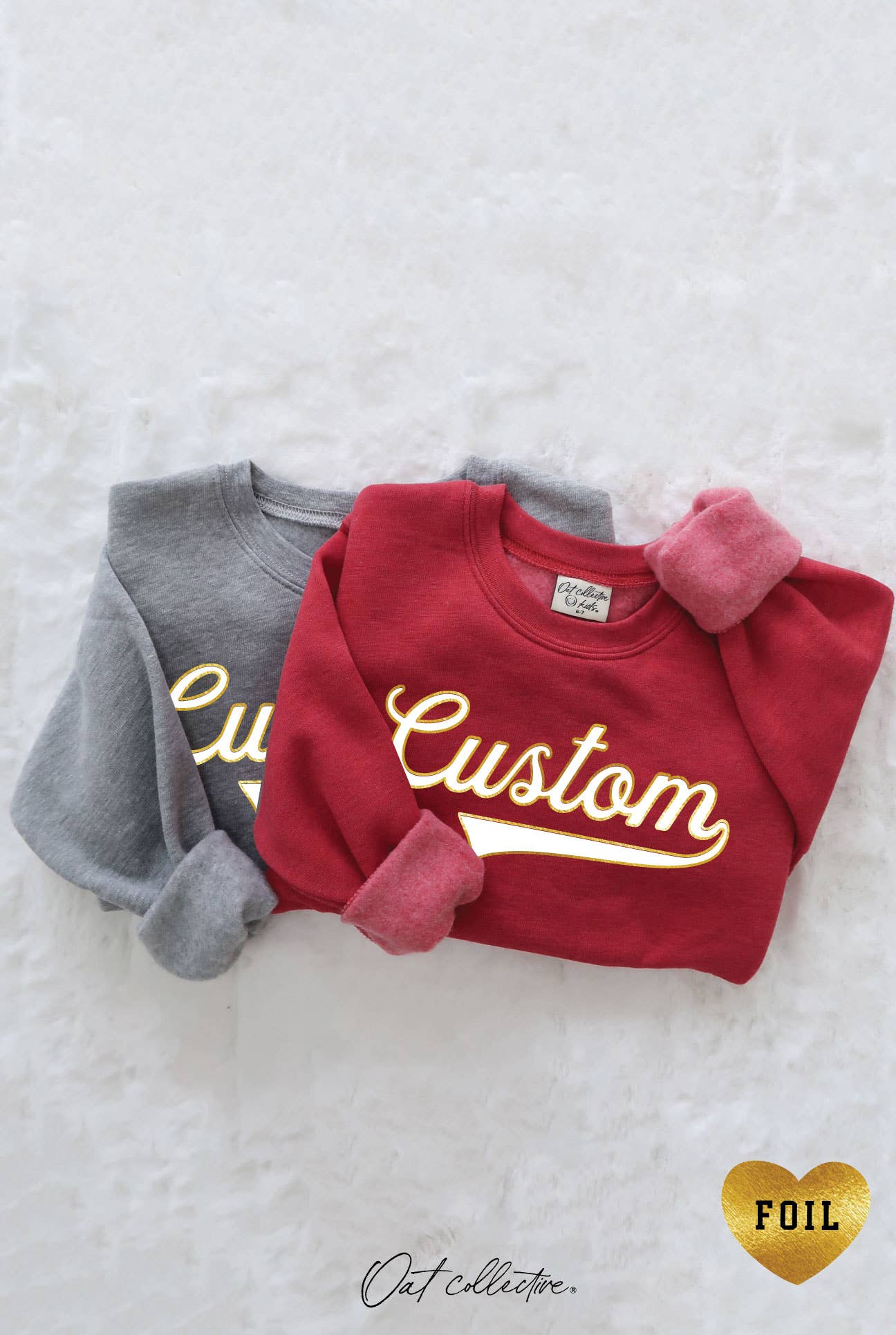 Custom Varsity Foil Toddler Graphic Sweatshirt T-Shirts, Hoodie | PodTeesHub.com