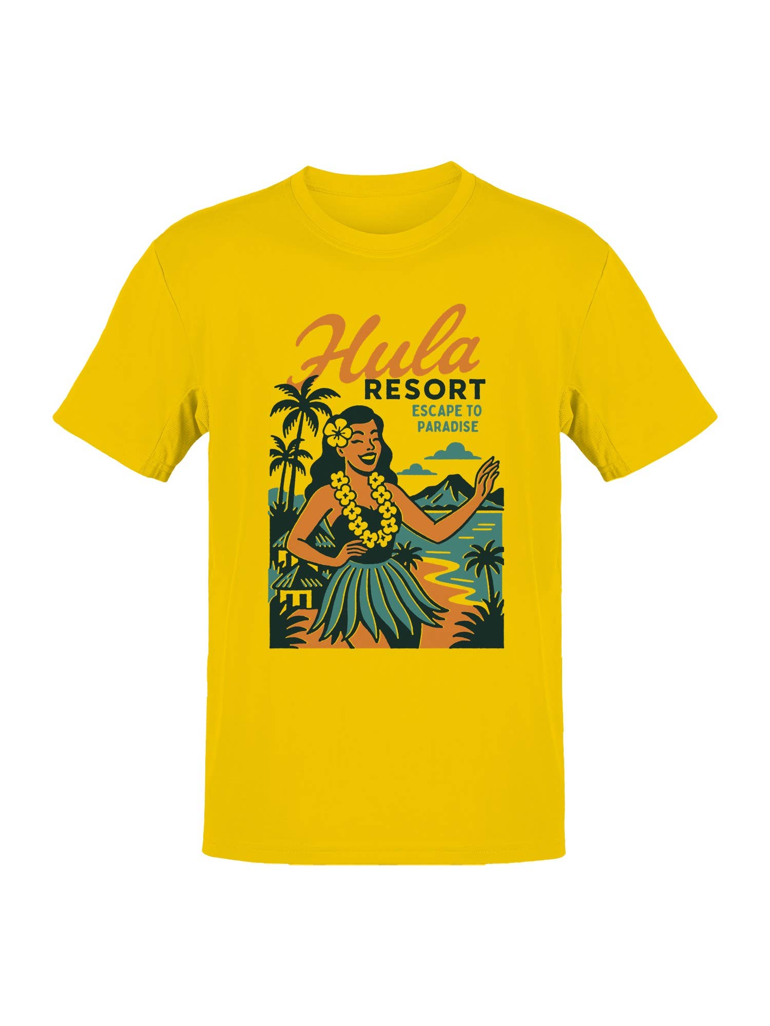 Hula Resort Escape To Paradise Men's T-Shirt Hoodie, Sweatshirt | PodTeesHub.com