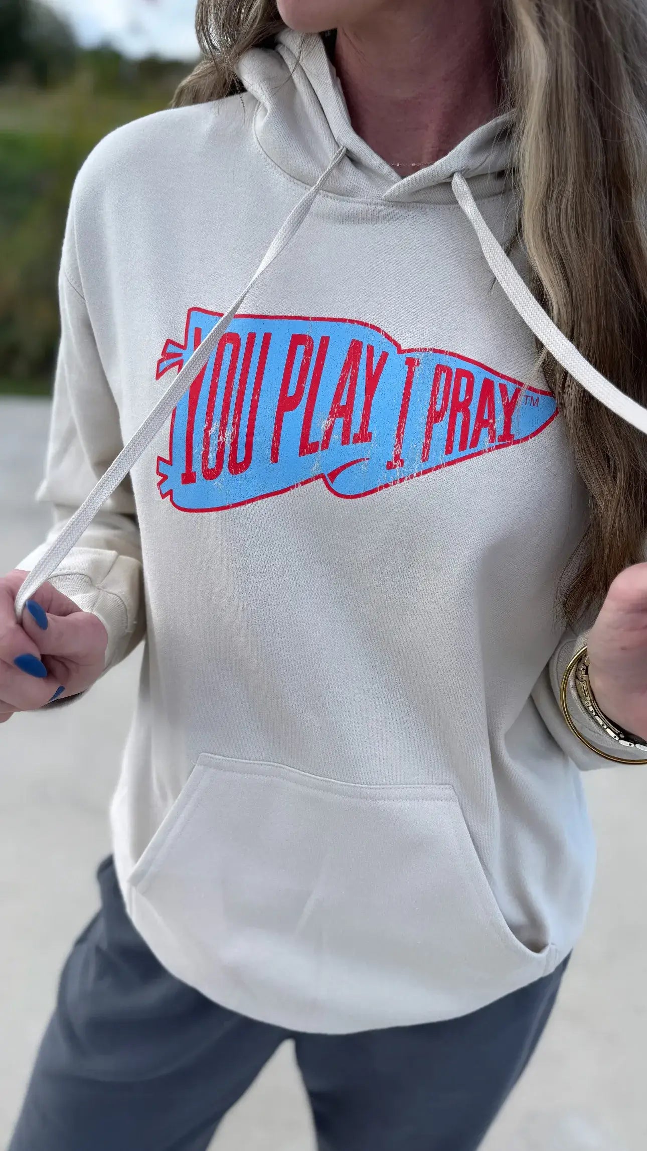 Custom Pennant Flag Hoodie | Sports Mom Shirt Sweatshirt | PodTeesHub.com