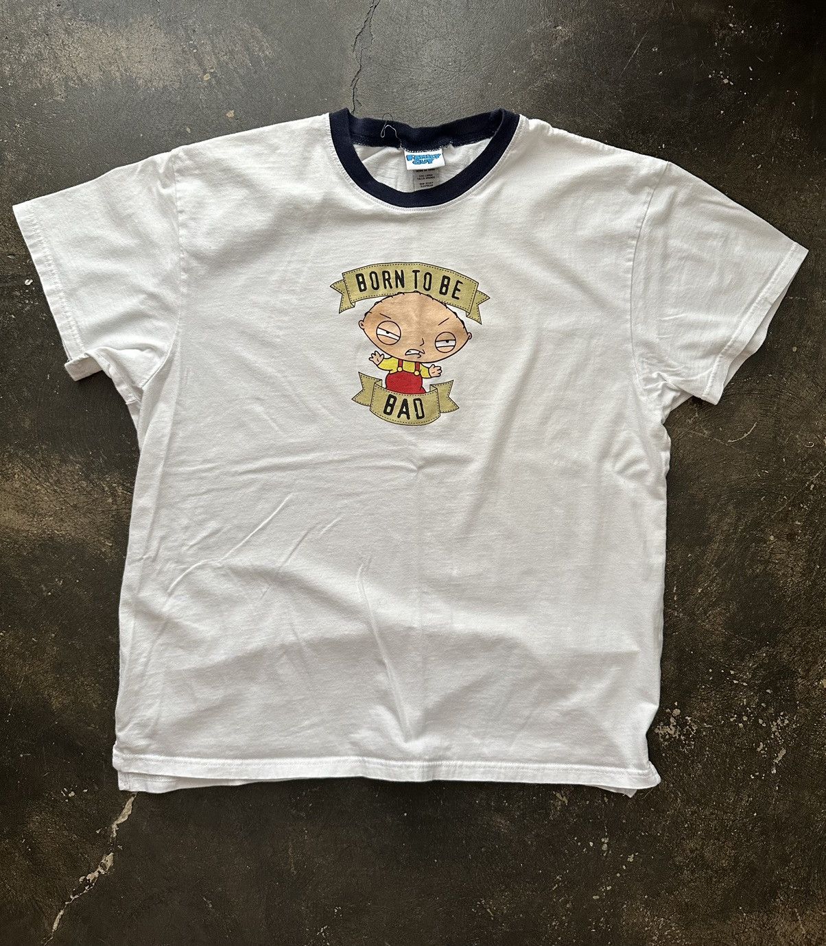 Vintage 2008 Family Guy Born To Be Bad Stewie Griffin Vintage Tee Hoodie, Sweatshirt | PodTeesHub.com