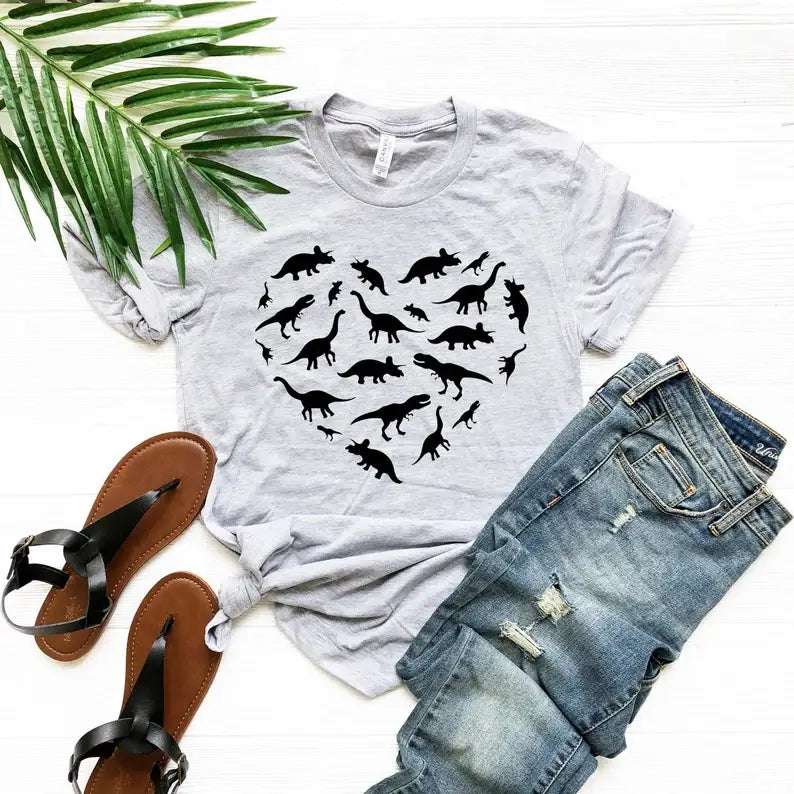 Heart of Dinosaur T-Shirt Hoodie, Sweatshirt | PodTeesHub.com