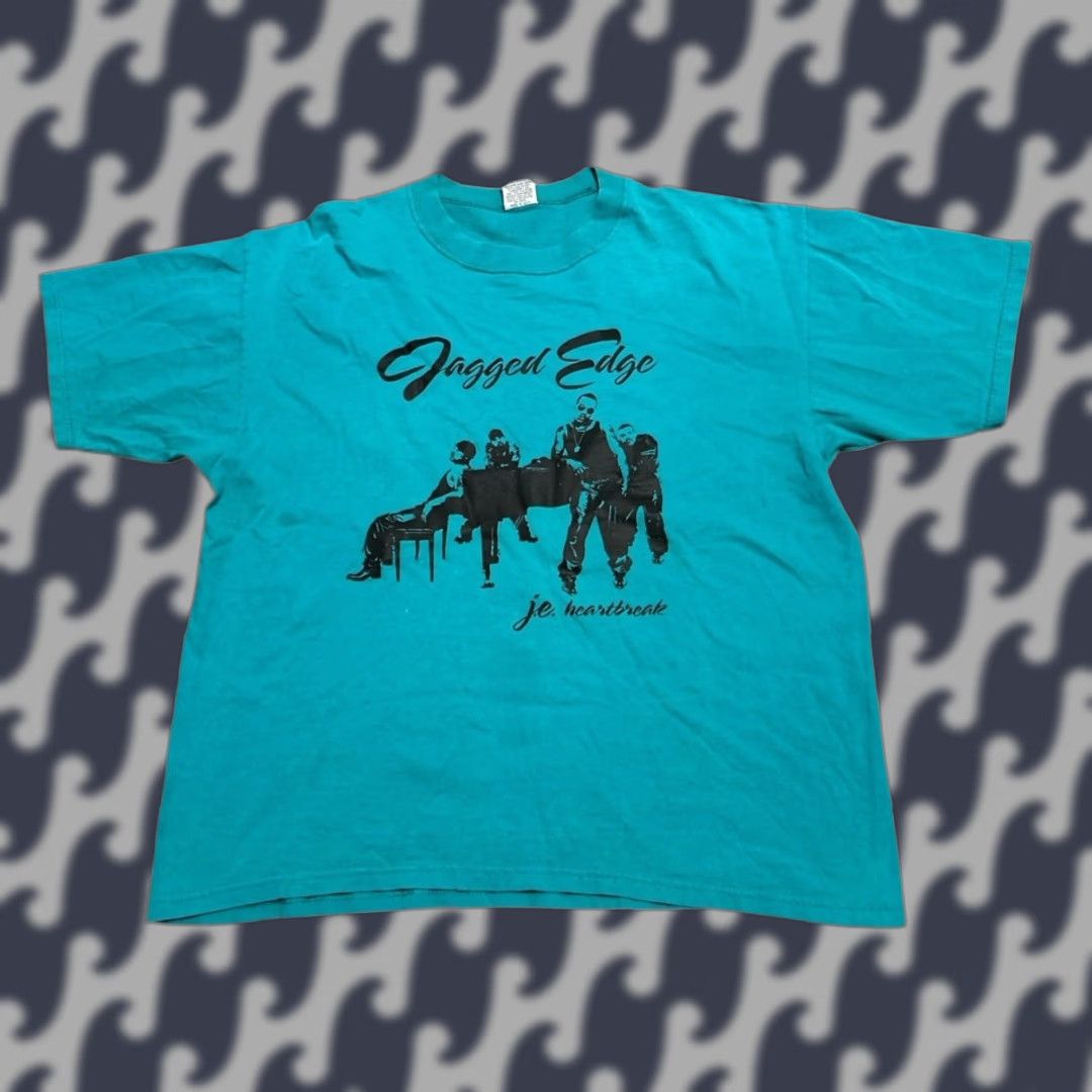 Altea Vintage 1999 Jagged Edge Hip Hop T Shirt Xl Teal So So Def Records 2 Sided Rare Mens Hoodie, Sweatshirt