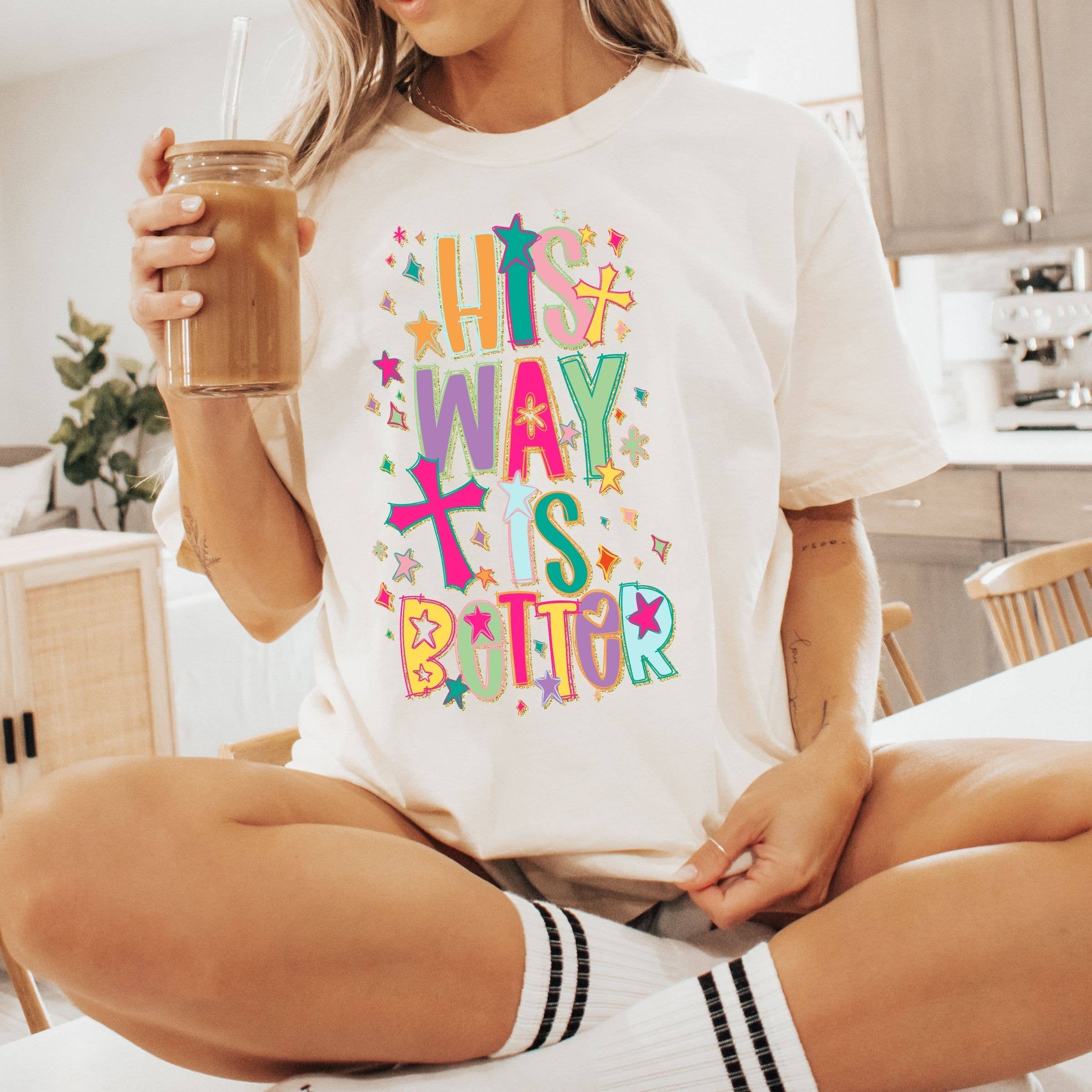 His Way Is Better Floral Christian Spring Graphic Tee Hoodie, Sweatshirt | PodTeesHub.com