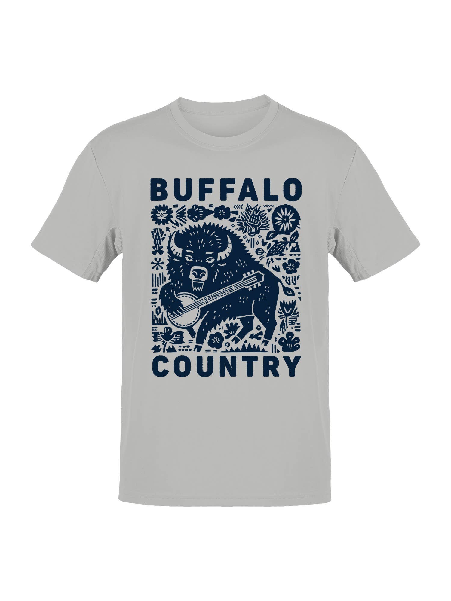 Buffalo Country Banjo Art Men's T-Shirt Hoodie, Sweatshirt | PodTeesHub.com