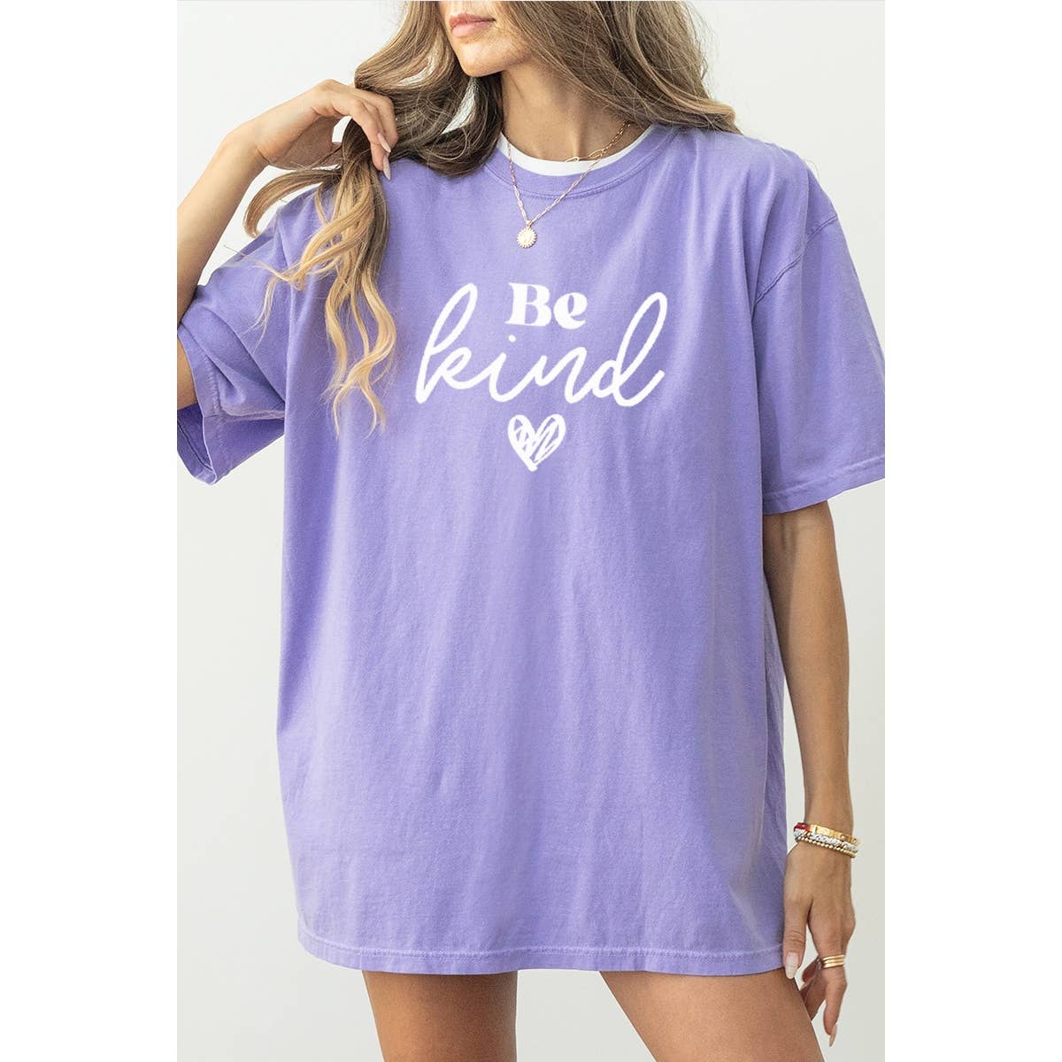 Be Kind Vintage Graphic Oversized Tee Hoodie, Sweatshirt | PodTeesHub.com