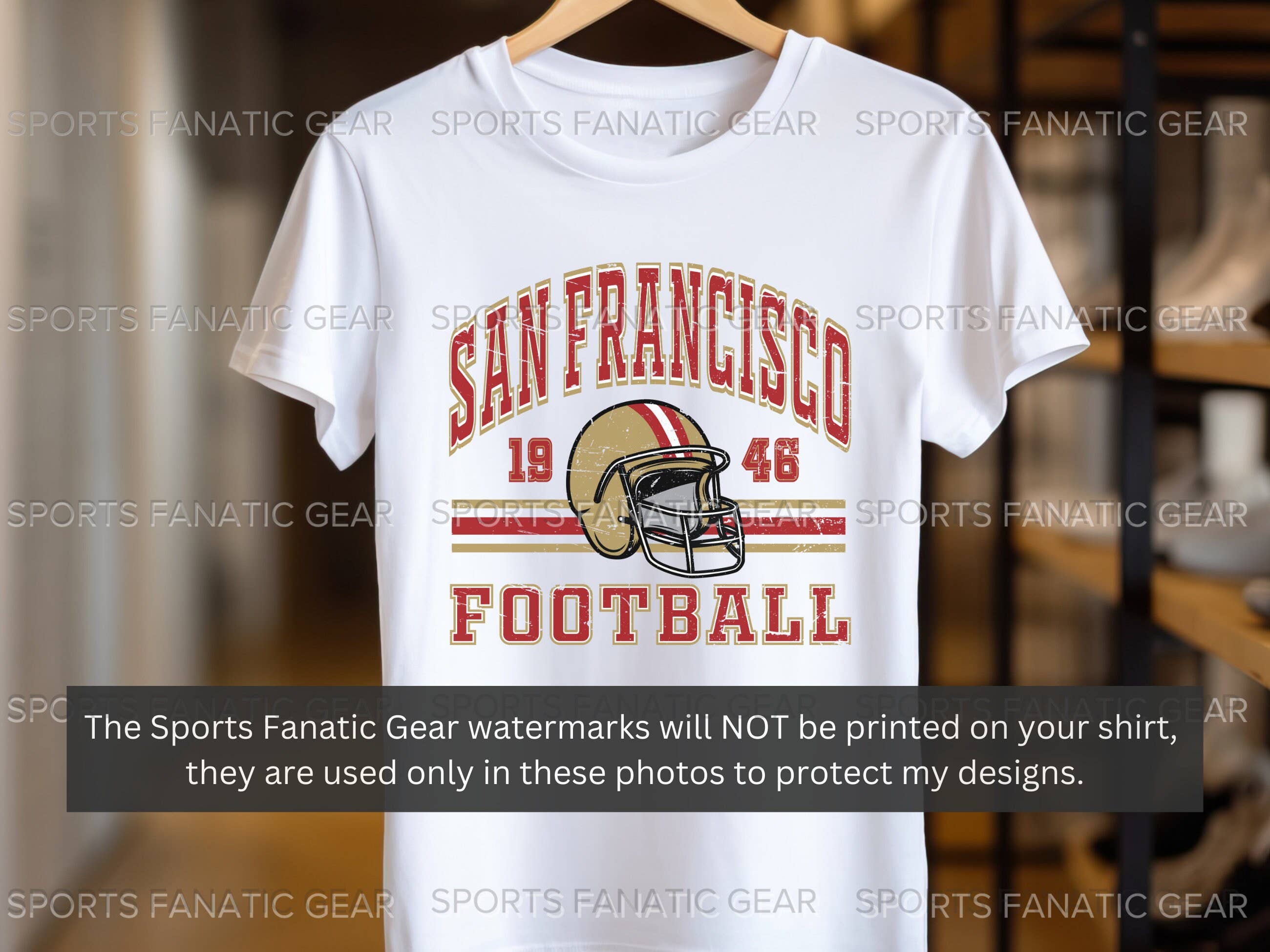 Sf Retro Football Tee - Vintage-Inspired Shirt Hoodie, Sweatshirt | PodTeesHub.com